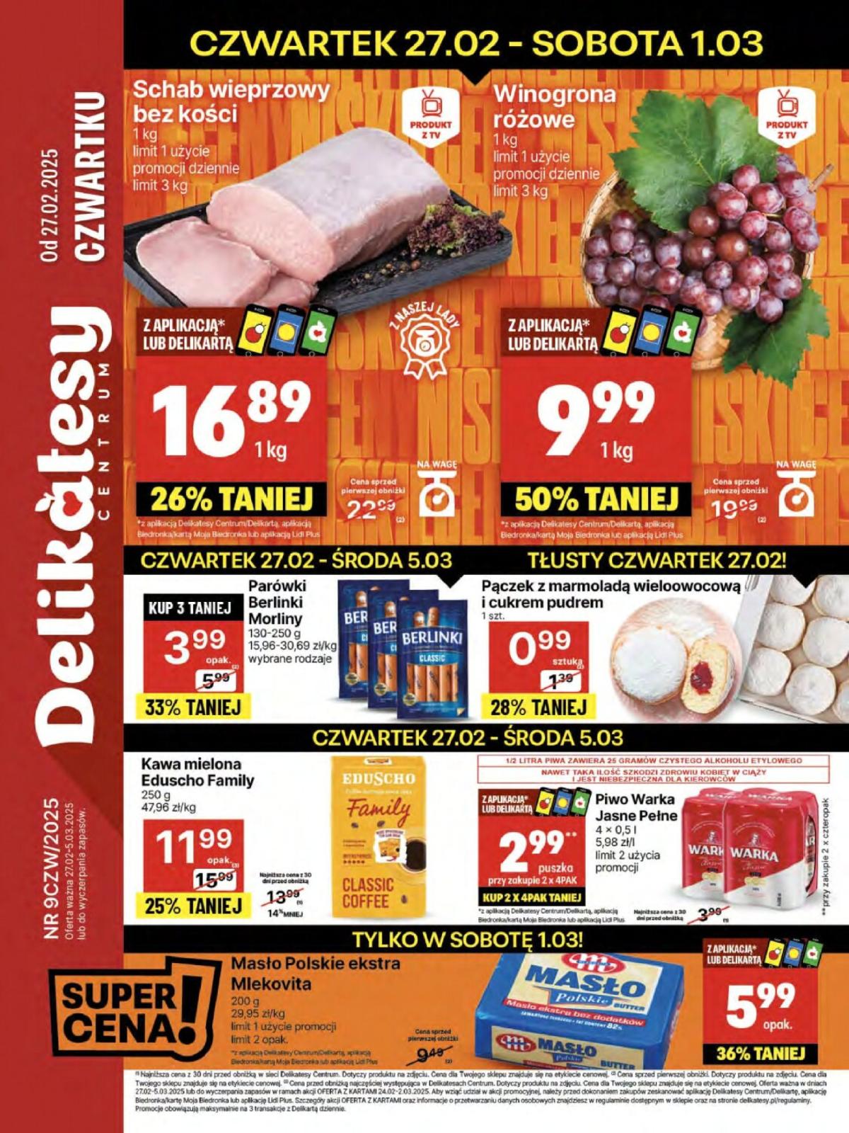 Delikatesy Centrum gazetka ważna od 27.02. - 05.03.