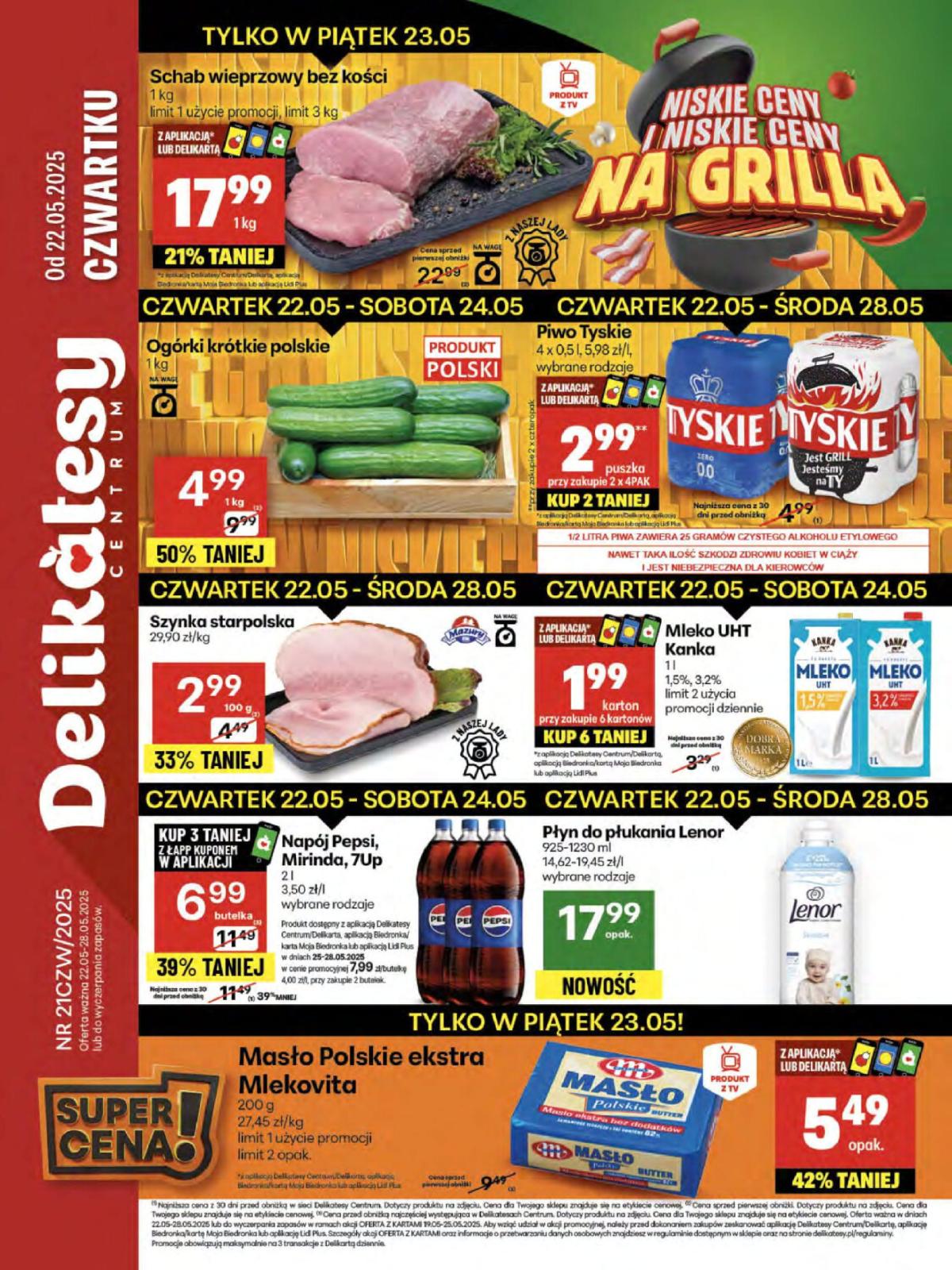 Delikatesy Centrum gazetka ważna od 22.05. - 28.05.