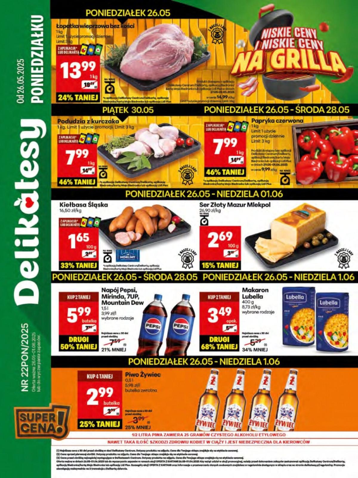 Delikatesy Centrum gazetka ważna od 26.05. - 01.06.