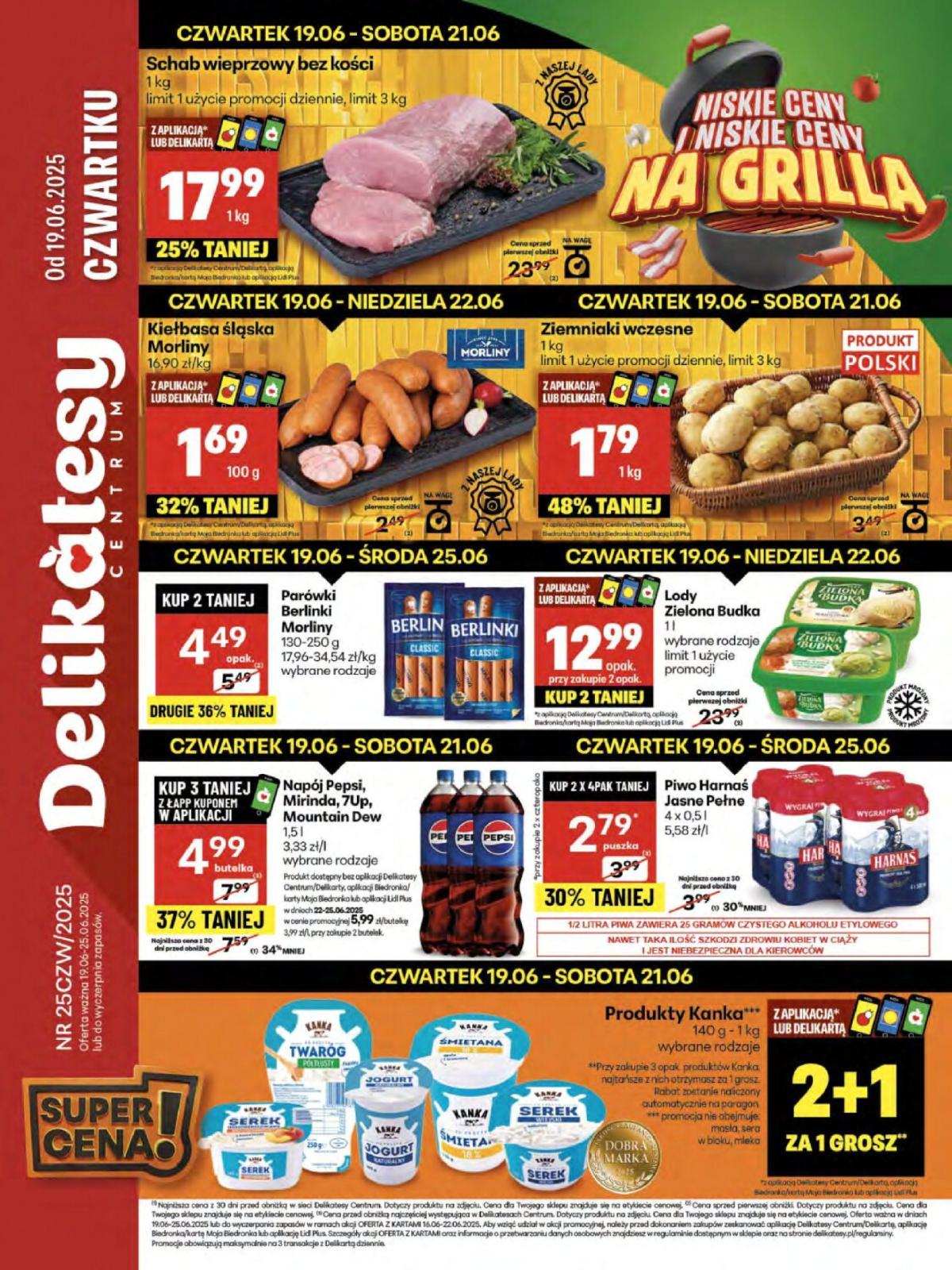 Gazetka Delikatesy Centrum ważna od 19.06. - 25.06.