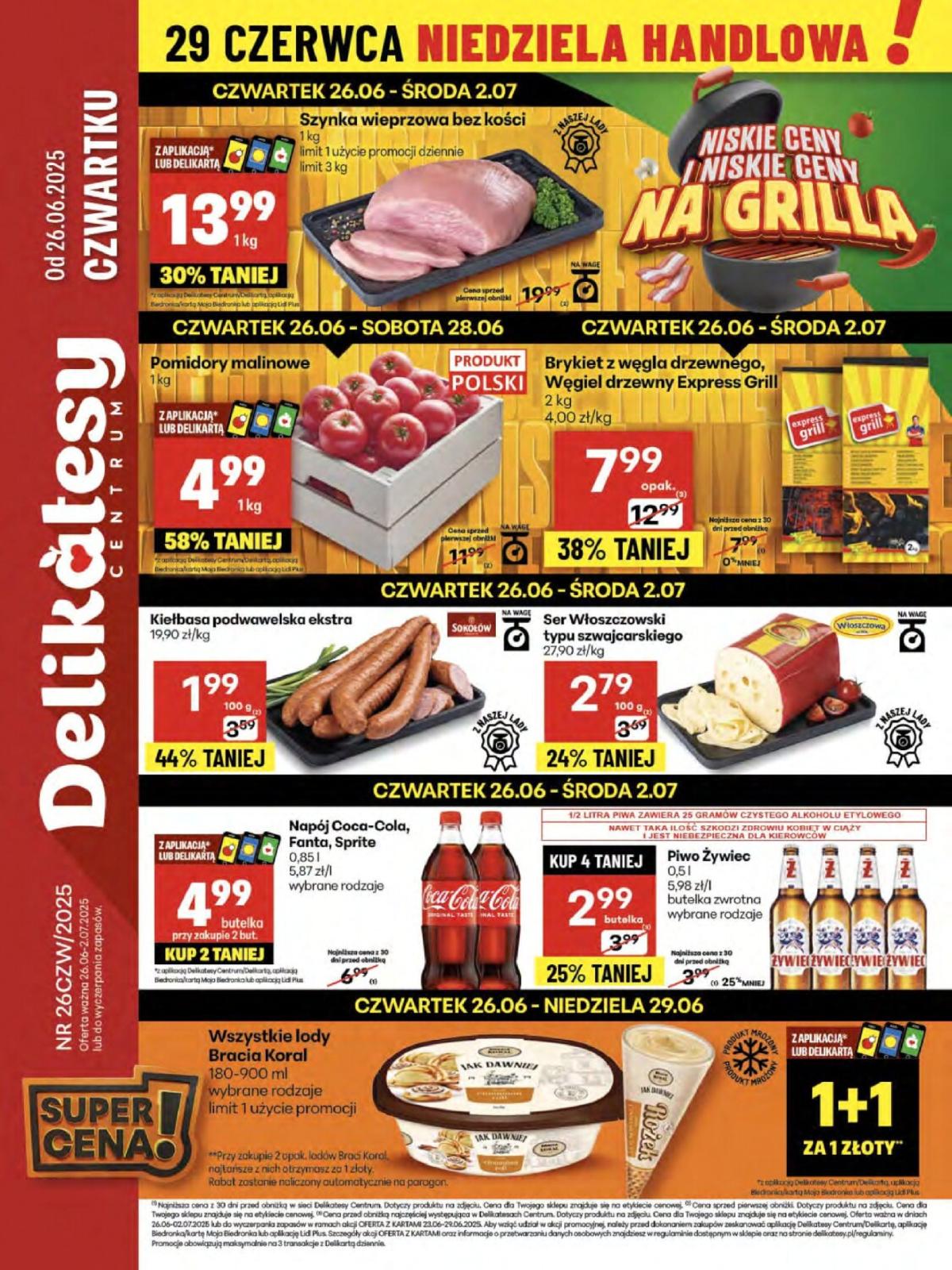 Gazetka Delikatesy Centrum ważna od 26.06. - 02.07.