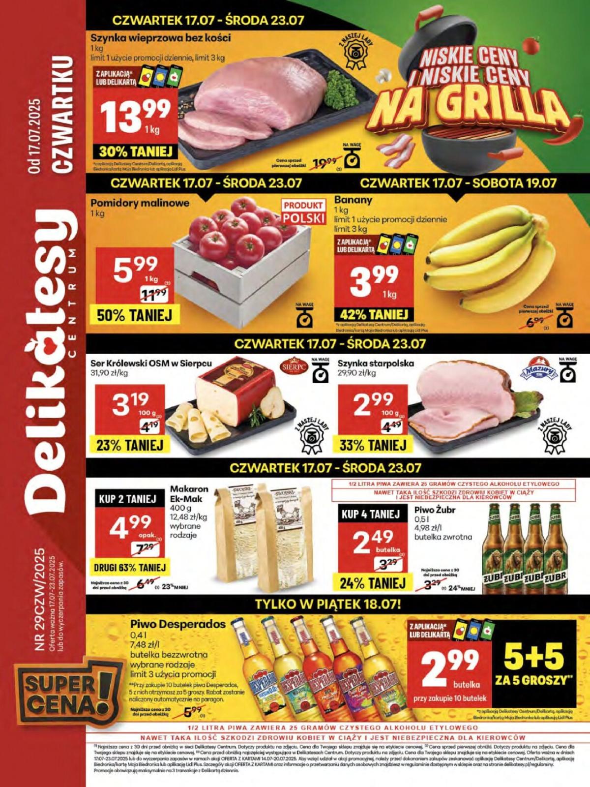 Gazetka Delikatesy Centrum ważna od 17.07. - 23.07.