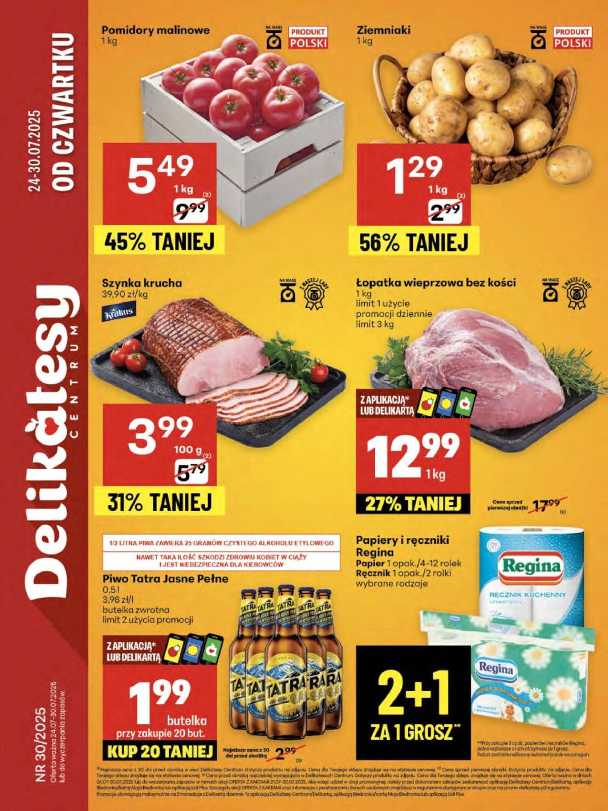 Gazetka Delikatesy Centrum ważna od 24.07. - 30.07.