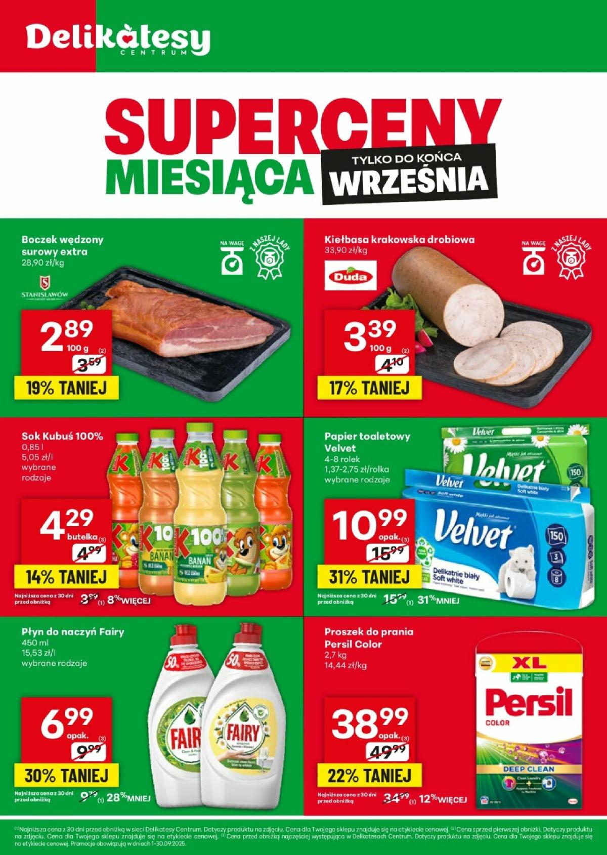 Gazetka Delikatesy Centrum - Superceny Miesiąca Wrzesień - ważna od 01.09. do 30.09.