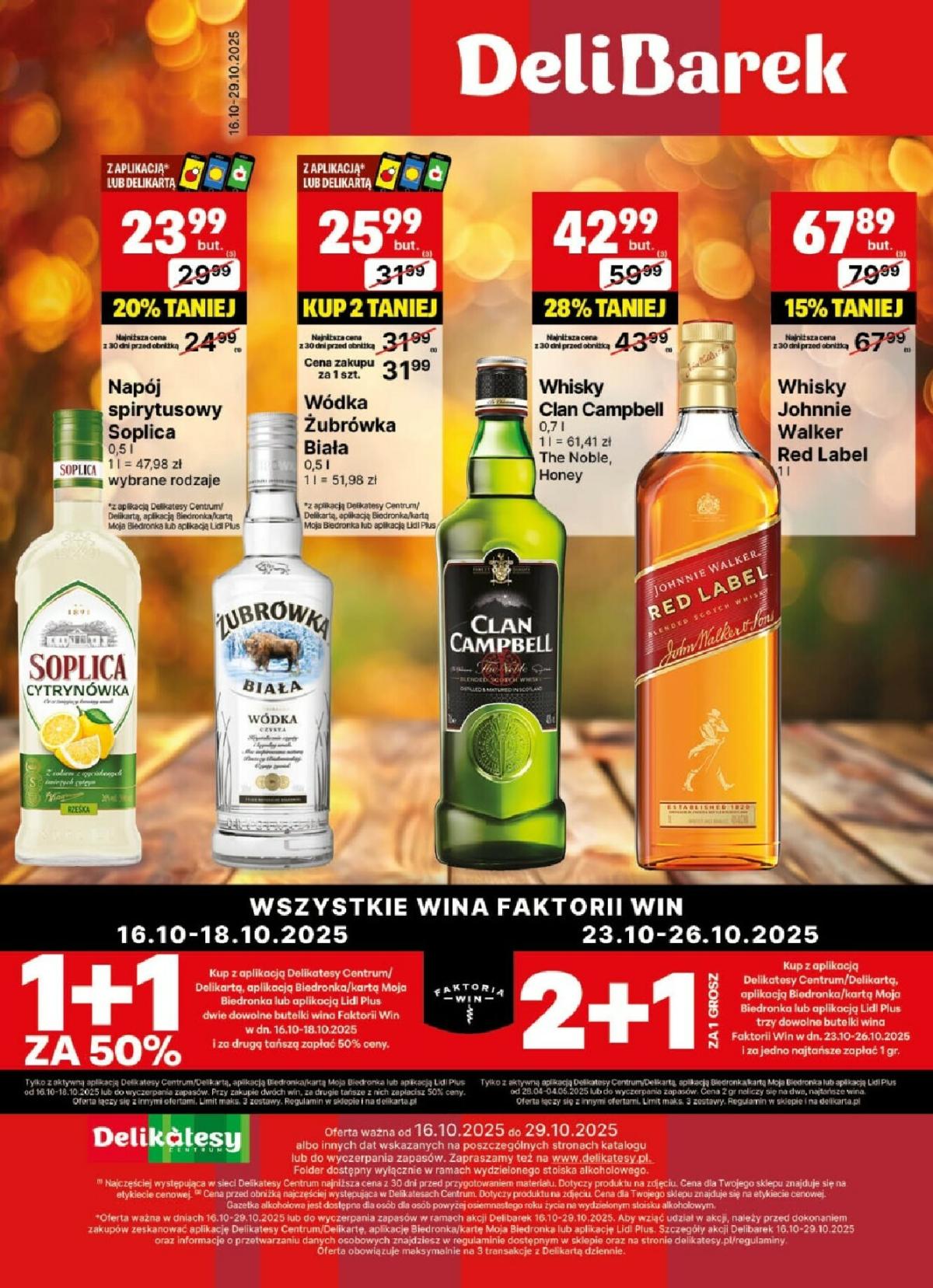 Gazetka Delikatesy Centrum - Delibarek - ważna od 16.10. do 29.10.