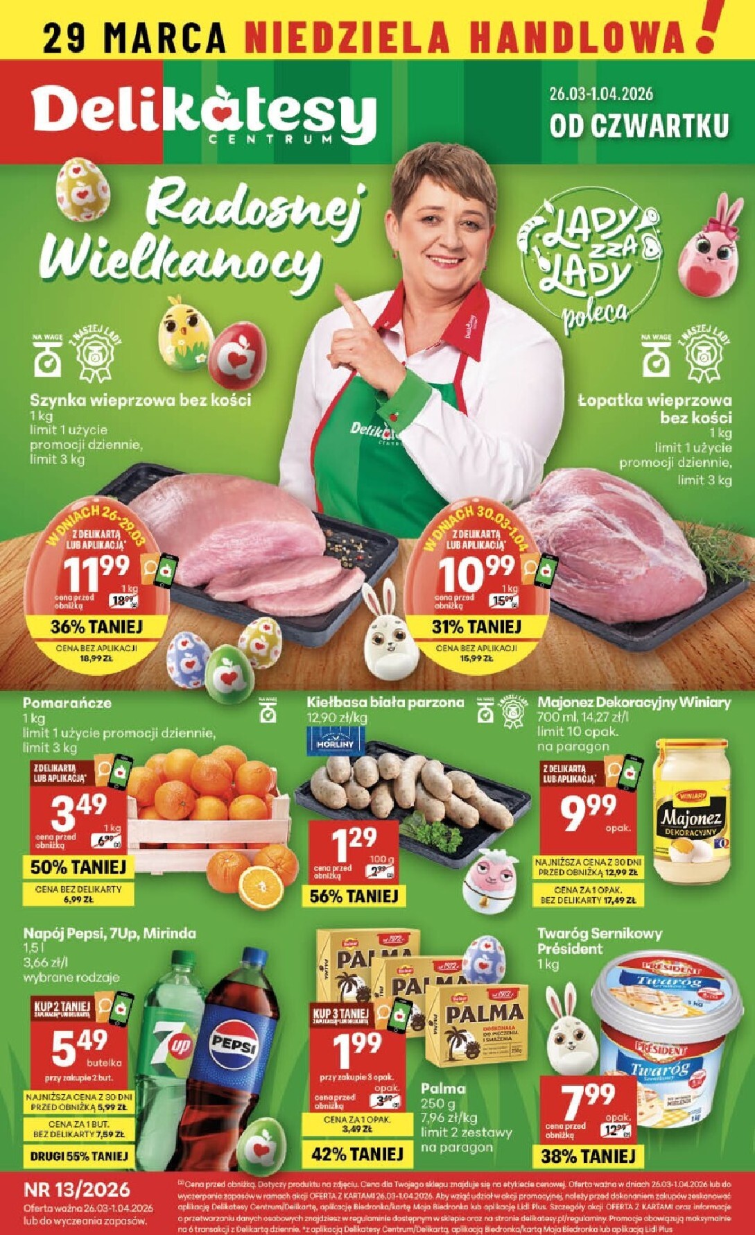 Gazetka Delikatesy Centrum - ważna od 26.03.2026 do 01.04.2026