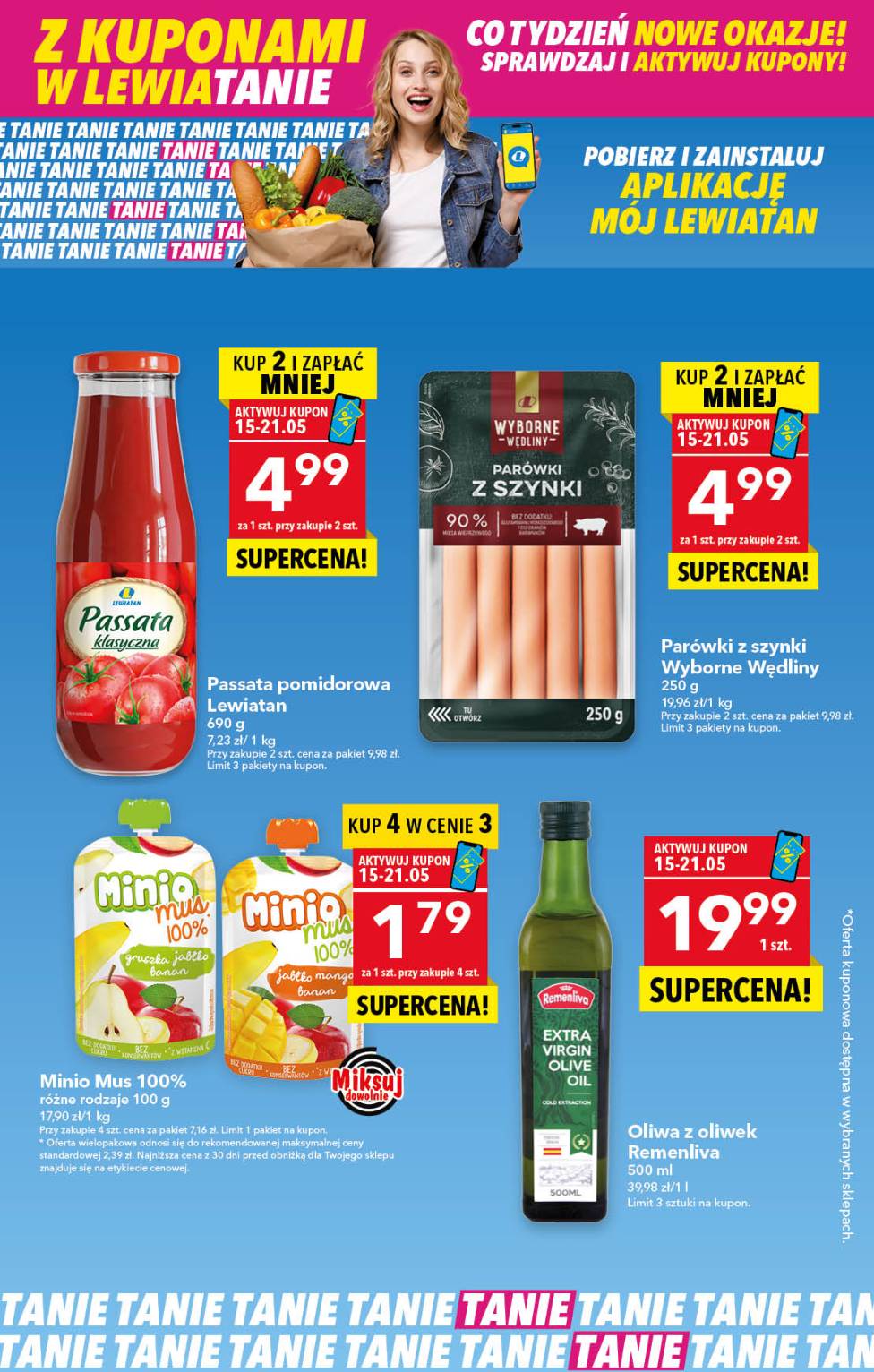 Lewiatan - Z Kuponami w Lewiatanie! gazetka ważna od 15.05. - 21.05.