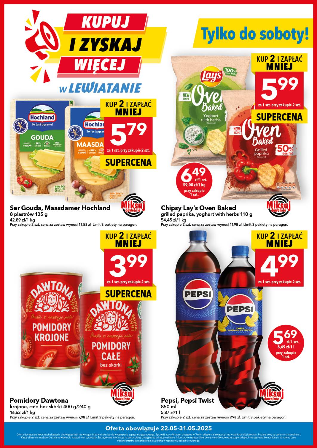 Lewiatan - Kupuj i zyskaj więcej! gazetka ważna od 22.05. - 31.05.
