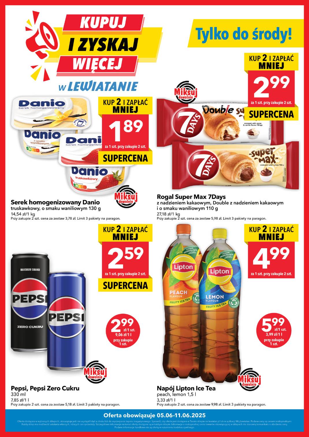 Lewiatan - Kupuj i zyskaj więcej! gazetka ważna od 05.06. - 11.06.