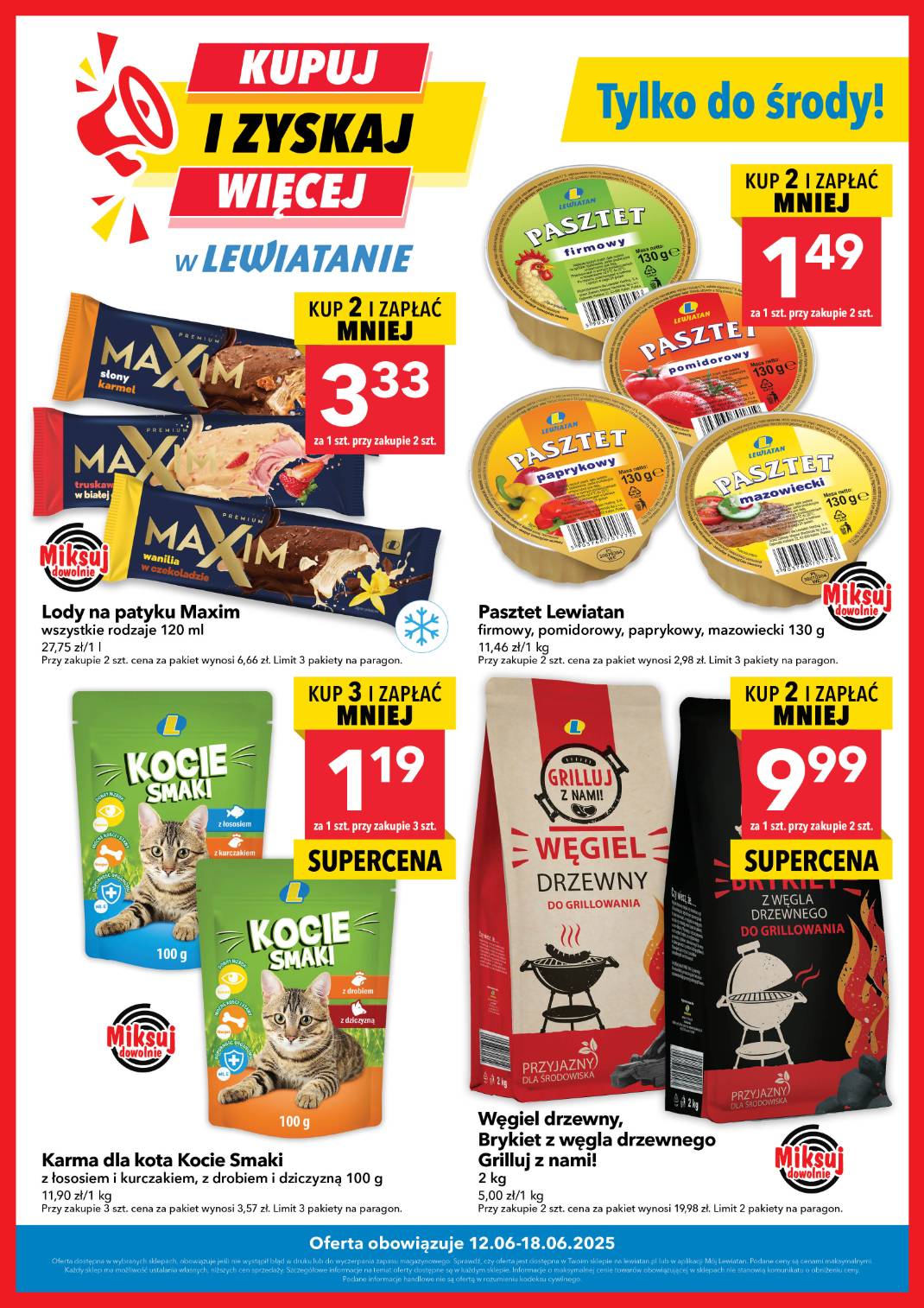 Gazetka Lewiatan - Kupuj i zyskaj więcej! ważna od 12.06. - 18.06.