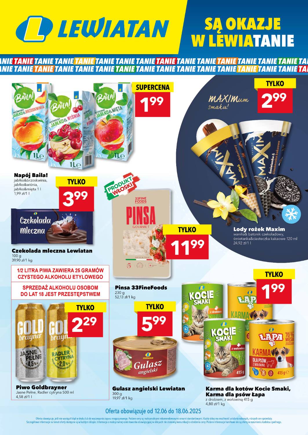Gazetka Lewiatan - Są okazje w Lewiatanie ważna od 12.06. - 18.06.