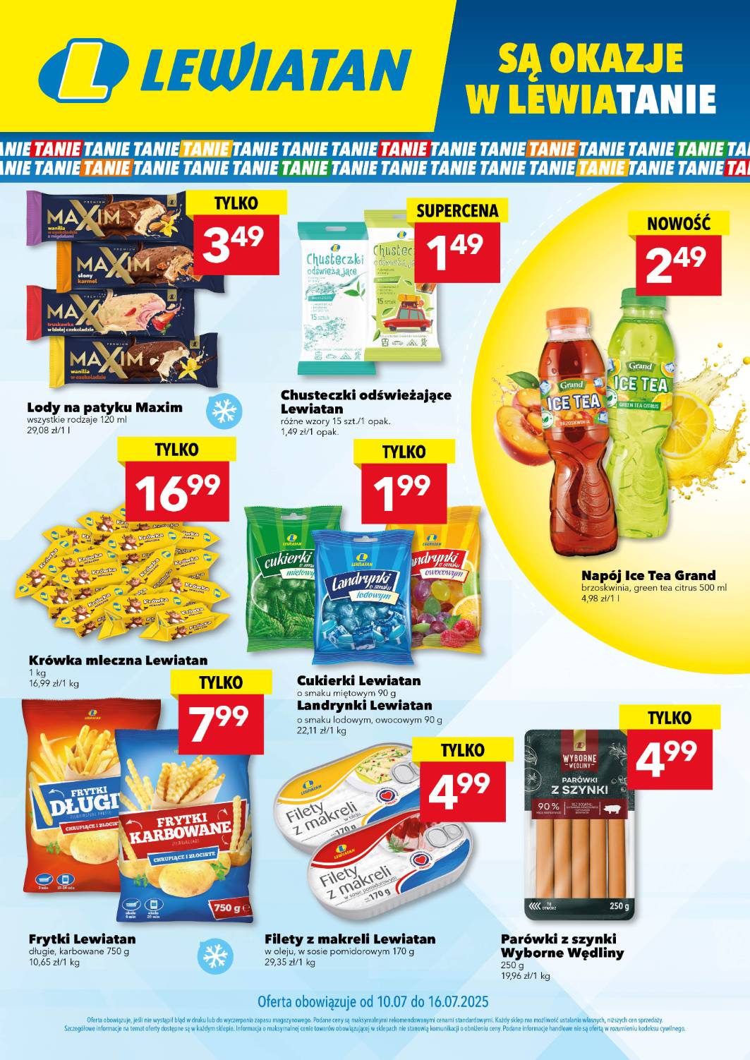Gazetka Lewiatan - Są okazje w Lewiatanie ważna od 10.07. - 16.07.