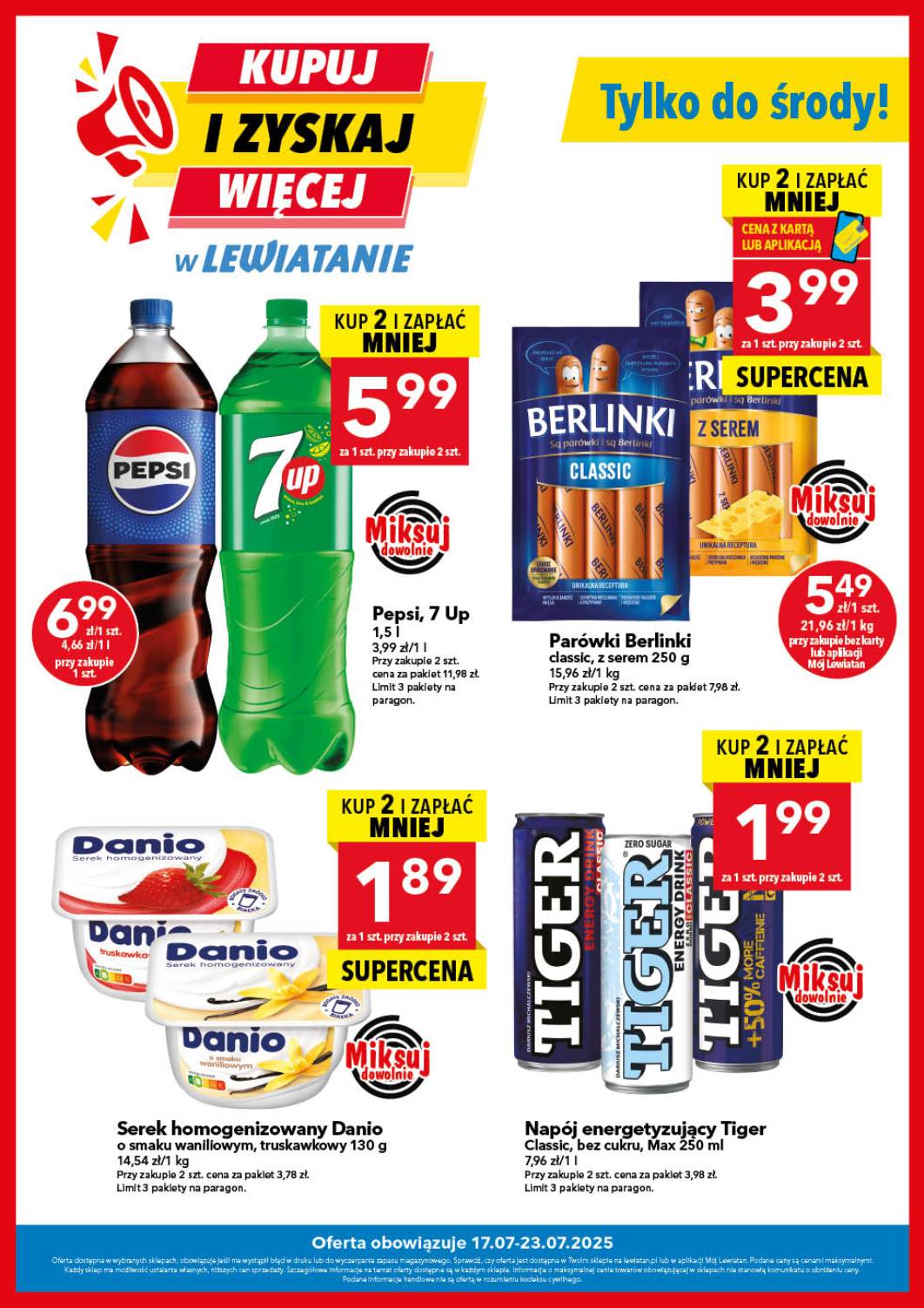 Gazetka Lewiatan - Kupuj i zyskaj więcej ważna od 17.07. - 23.07.