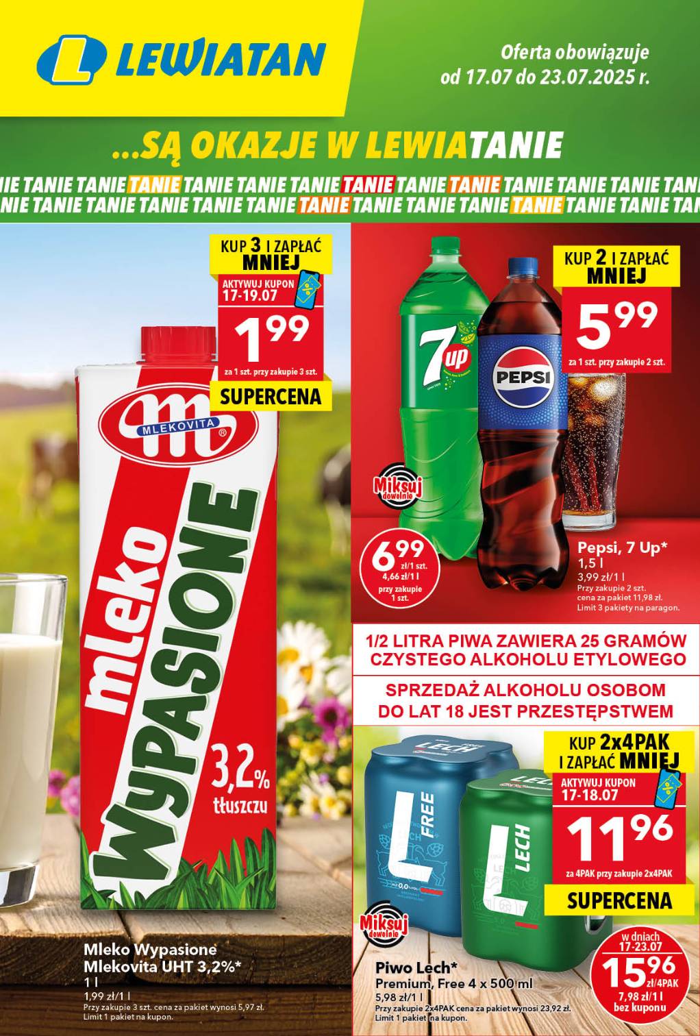 Gazetka Lewiatan ważna od 17.07. - 23.07.