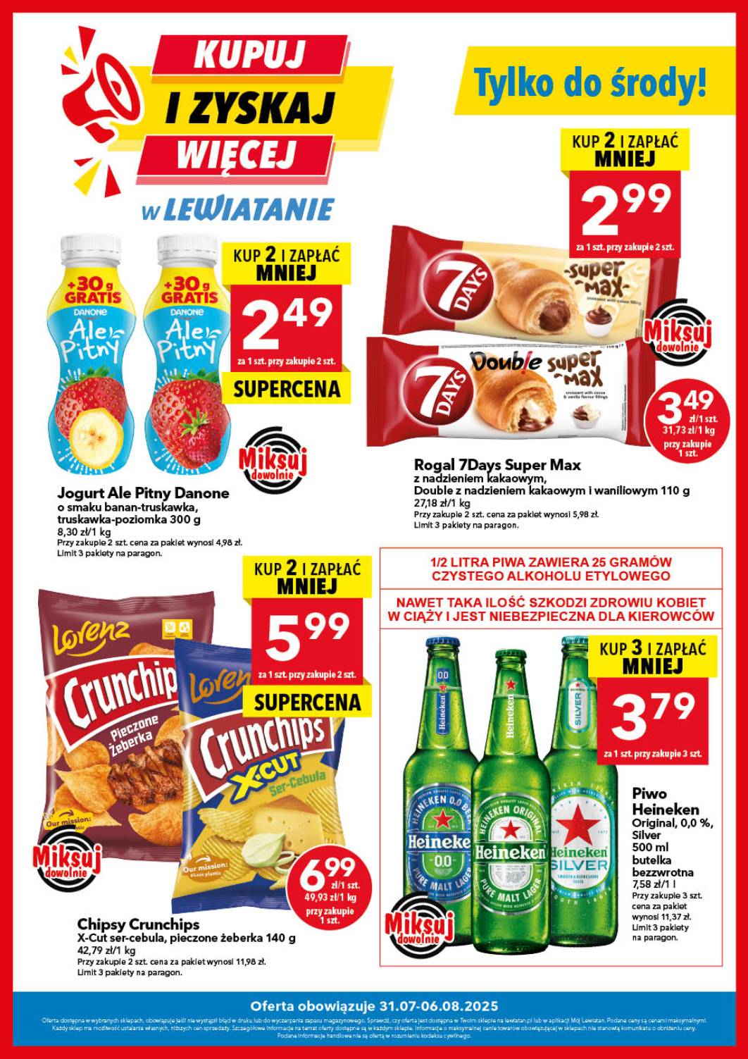 Gazetka Lewiatan - Kupuj i zyskaj więcej ważna od 31.07. - 06.08.