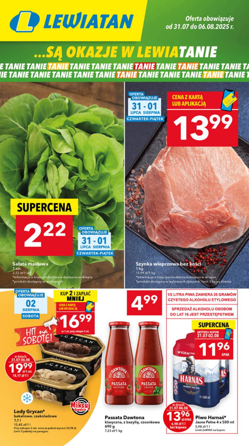Gazetka Lewiatan ważna od 31.07. - 06.08.