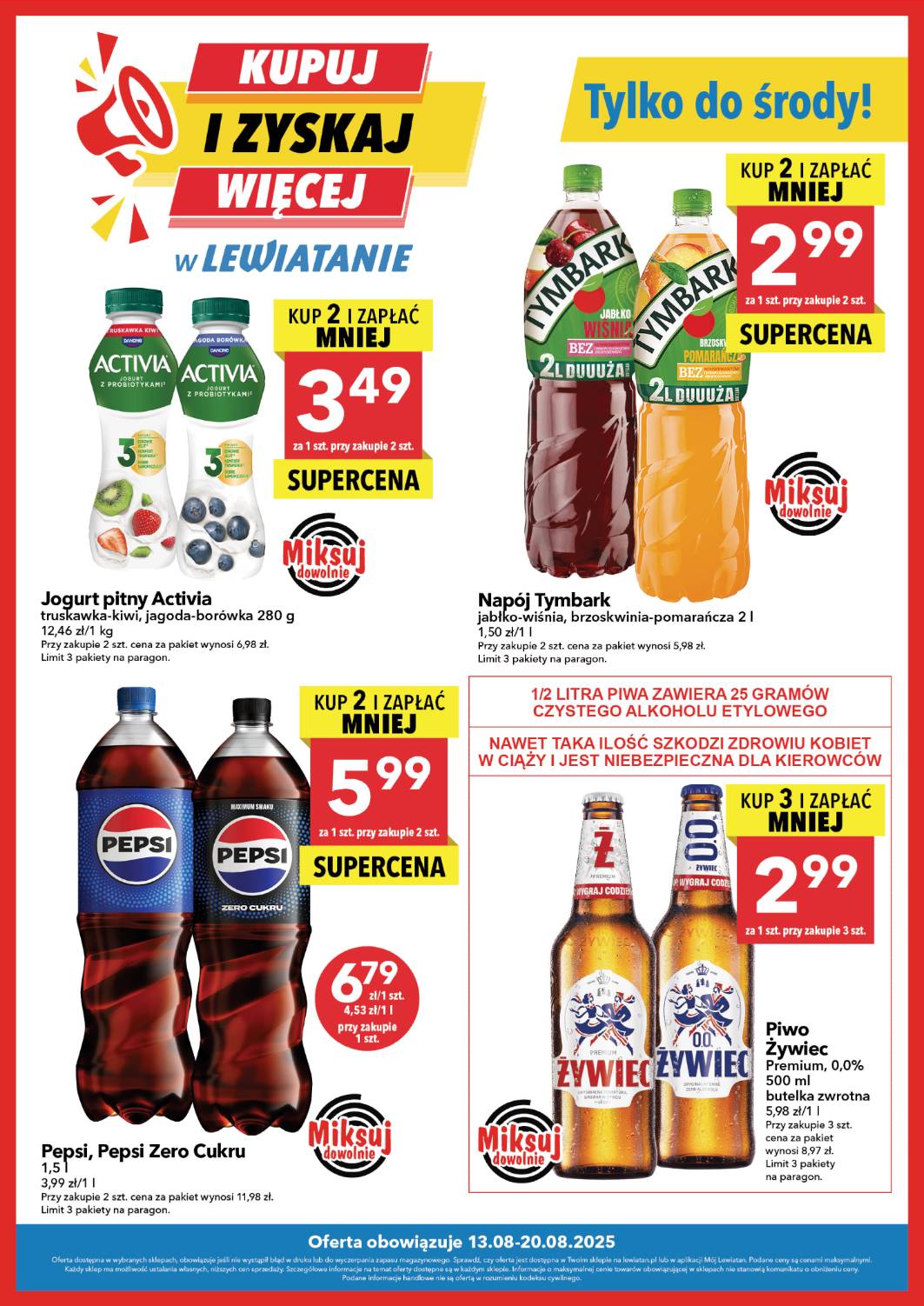Gazetka Lewiatan - Kupuj i zyskaj więcej - ważna od 13.08. do 20.08.