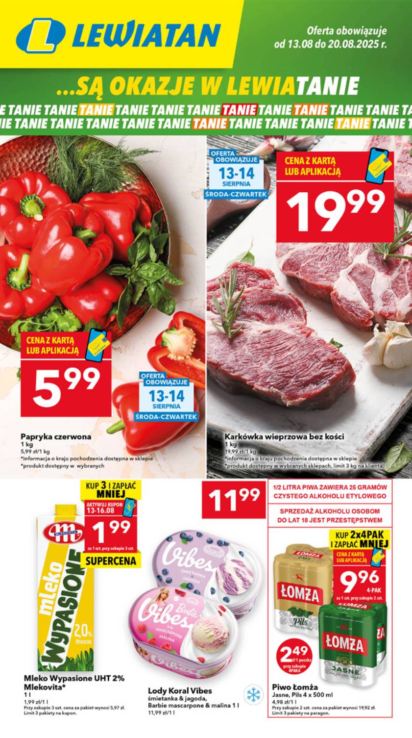 Gazetka Lewiatan - Aktualna gazetka - ważna od 13.08. do 20.08.