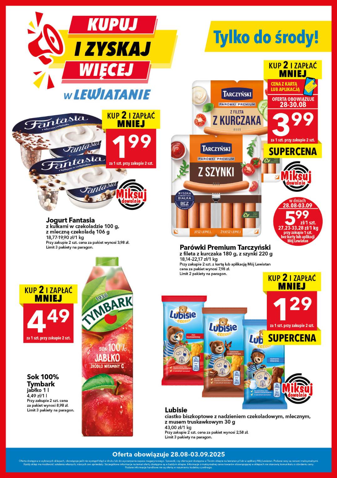 Gazetka Lewiatan - Kupuj i zyskaj więcej - ważna od 28.08. do 03.09.