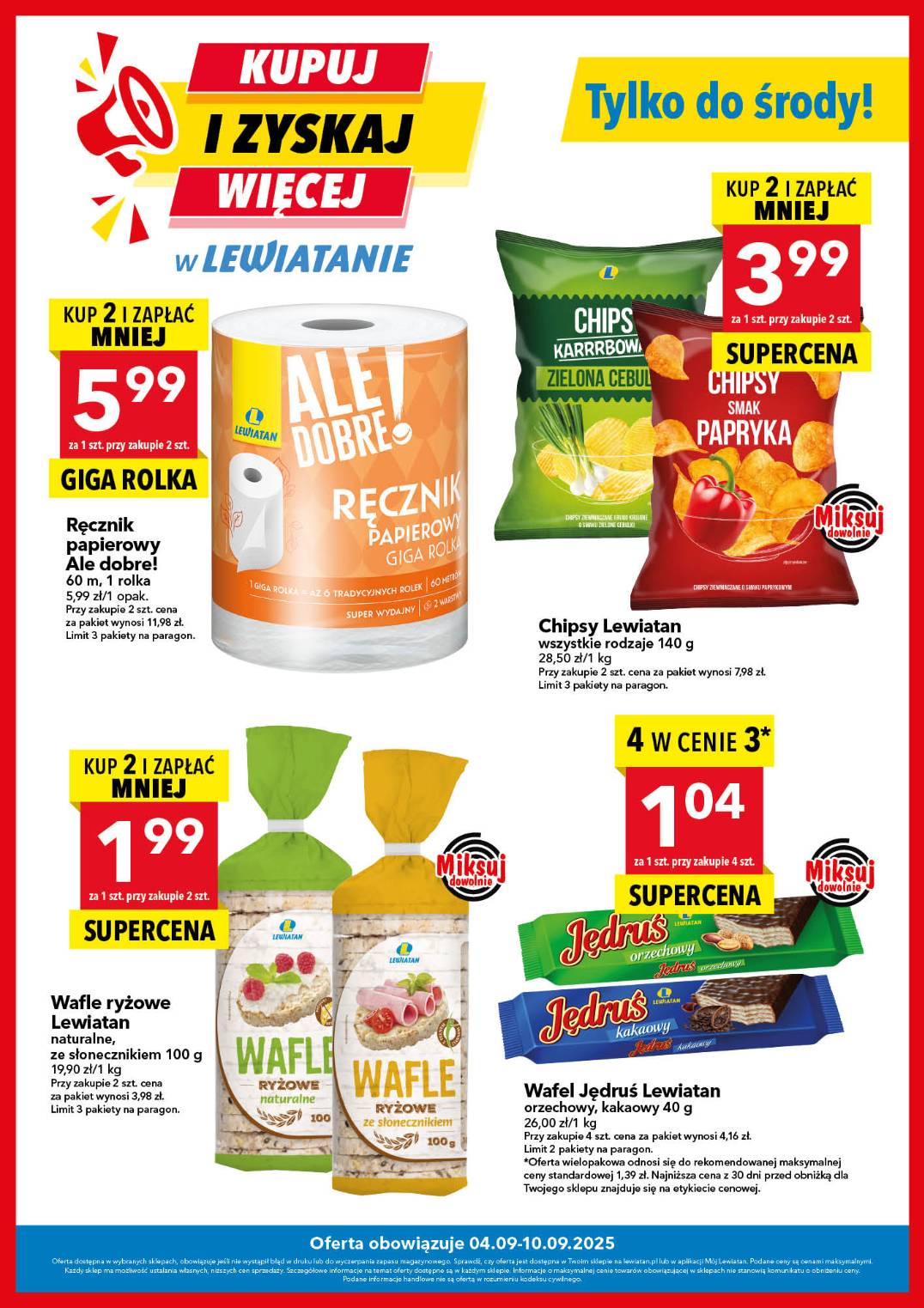 Gazetka Lewiatan - Kupuj i zyskaj więcej! - ważna od 04.09. do 10.09.