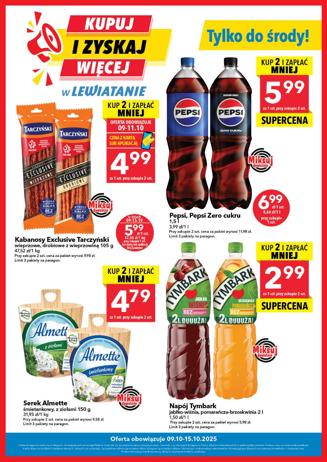 Gazetka Lewiatan - Kupuj i zyskaj więcej - ważna od 09.10. do 15.10.