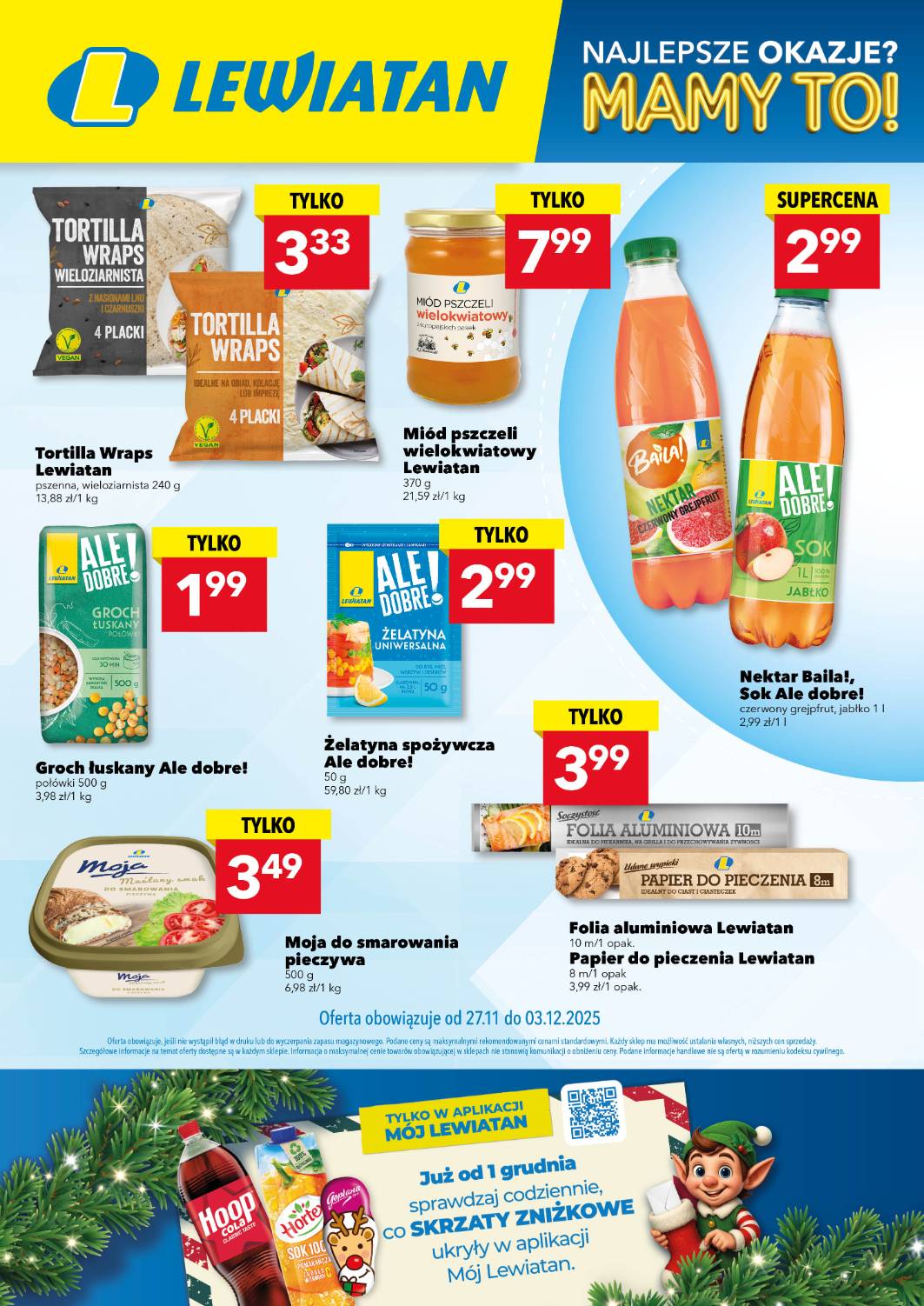 Gazetka Lewiatan - Są okazje w Lewiatanie - ważna od 27.11. do 03.12.