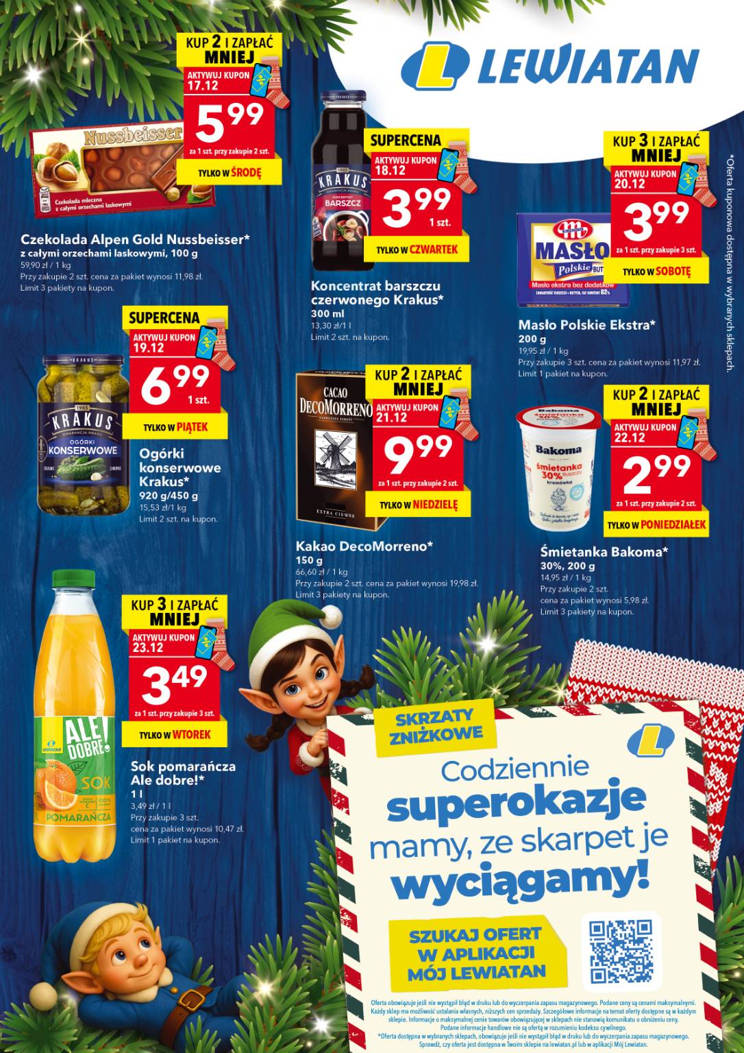Gazetka Lewiatan - Skrzaty Zniżkowe - ważna od 17.12. do 23.12.
