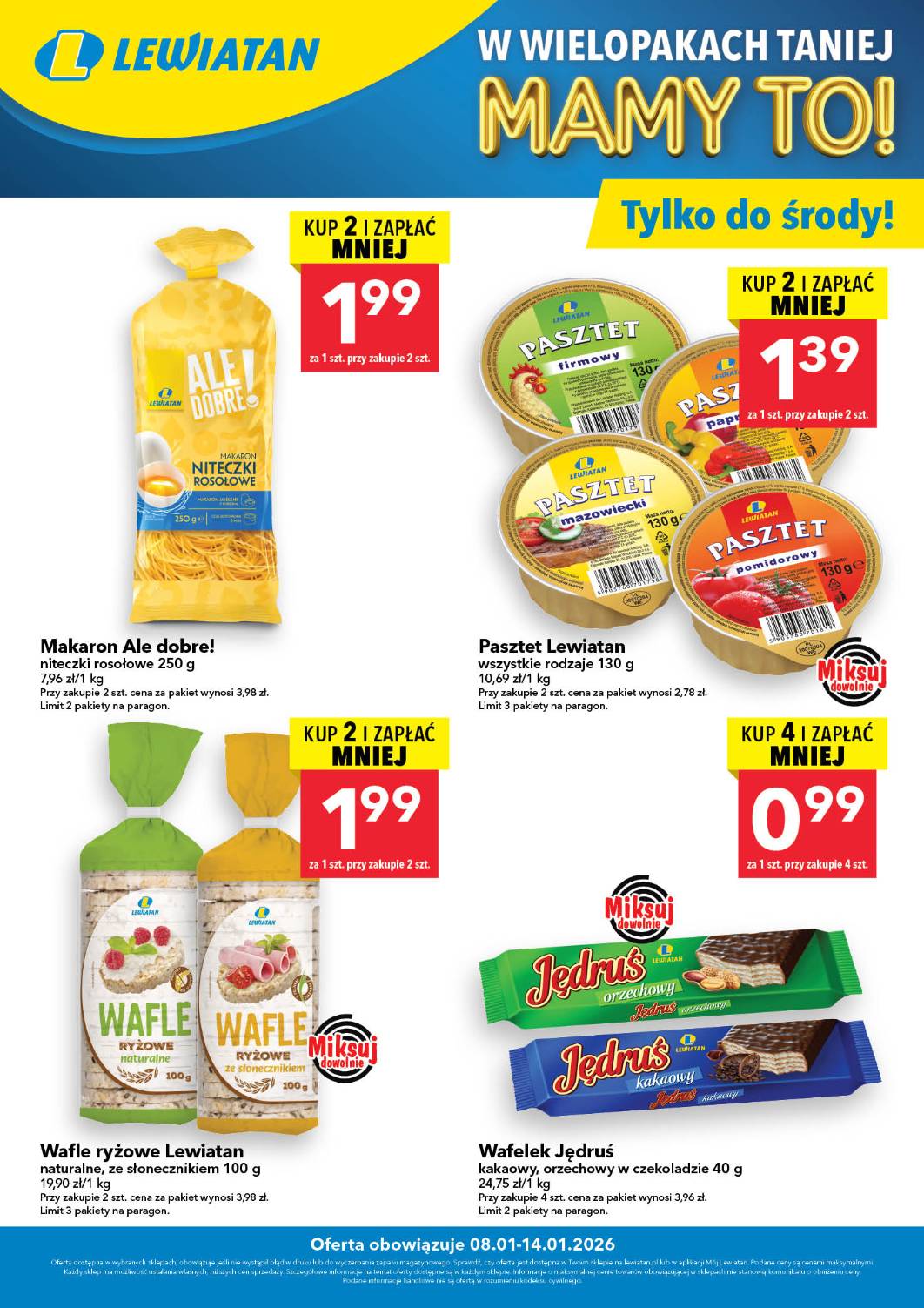 Gazetka Lewiatan - Kupuj i zyskaj więcej! - ważna od 08.01. do 14.01.