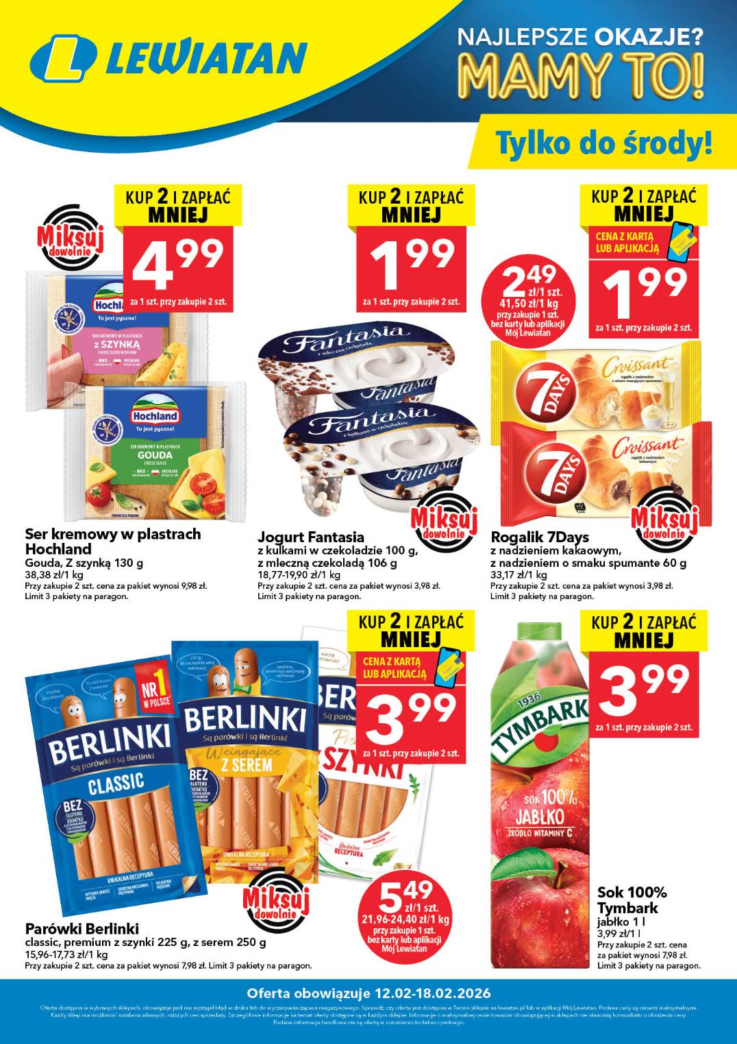 Gazetka Lewiatan - W wielopakach taniej - ważna od 12.02.2026 do 18.02.2026
