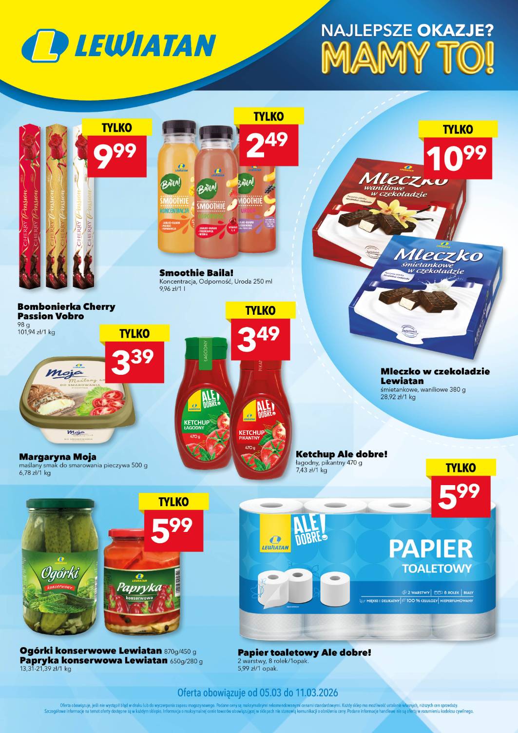 Gazetka Lewiatan - Mamy to w apce! - ważna od 05.03.2026 do 11.03.2026