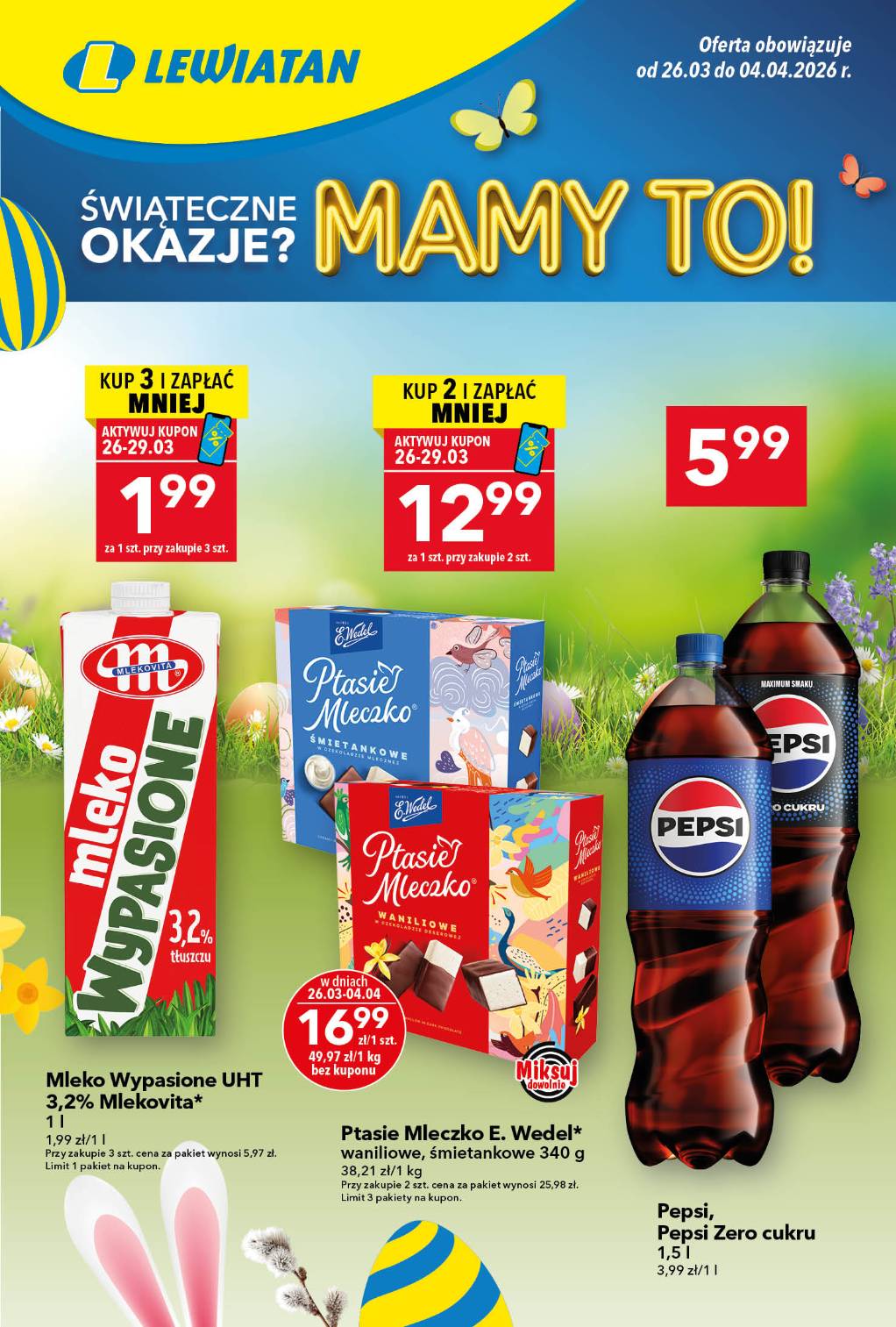 Gazetka Lewiatan - Mamy to - ważna od 26.03.2026 do 04.04.2026