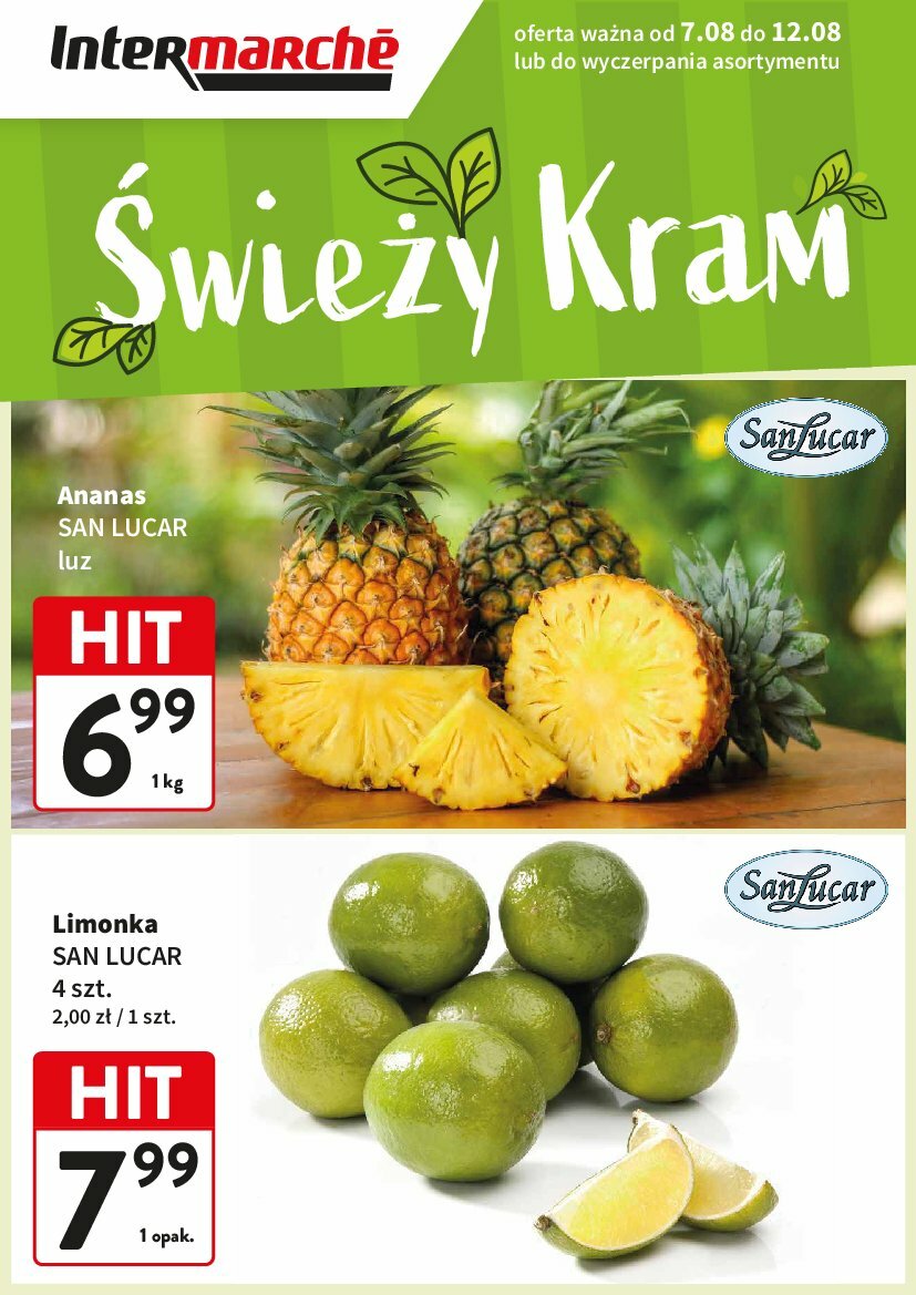 Gazetka Intermarché - Świeży HIt - ważna od 07.08. do 12.08.