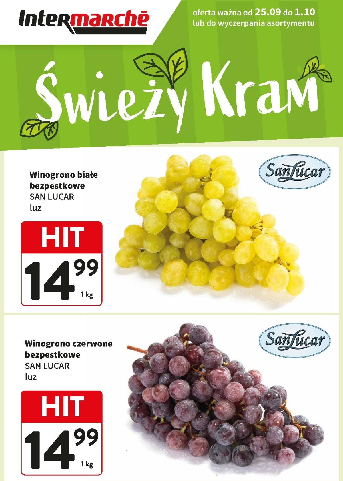 Gazetka Intermarché - Świeży Hit - ważna od 25.09. do 01.10.