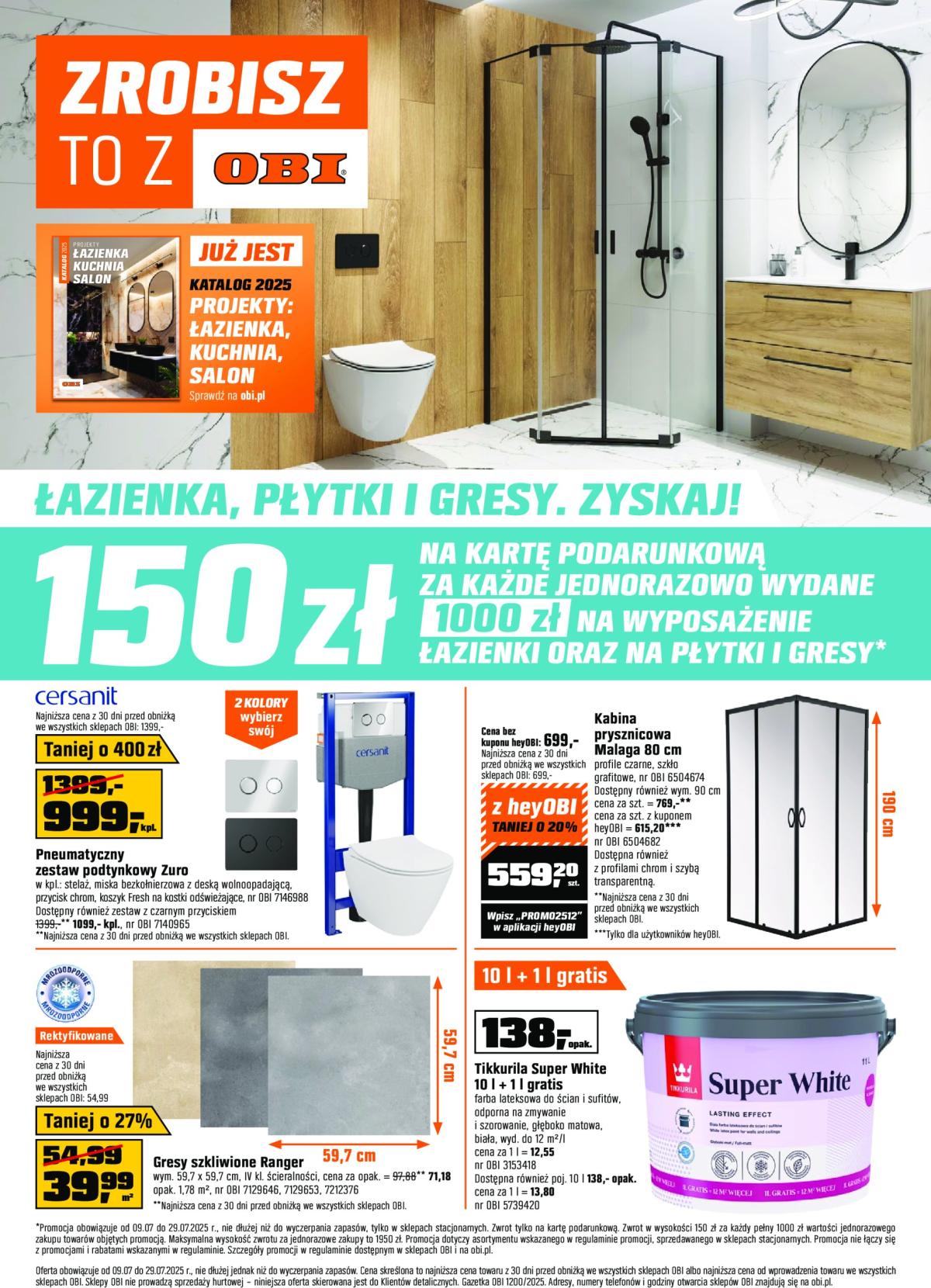 Gazetka OBI ważna od 09.07. - 29.07.