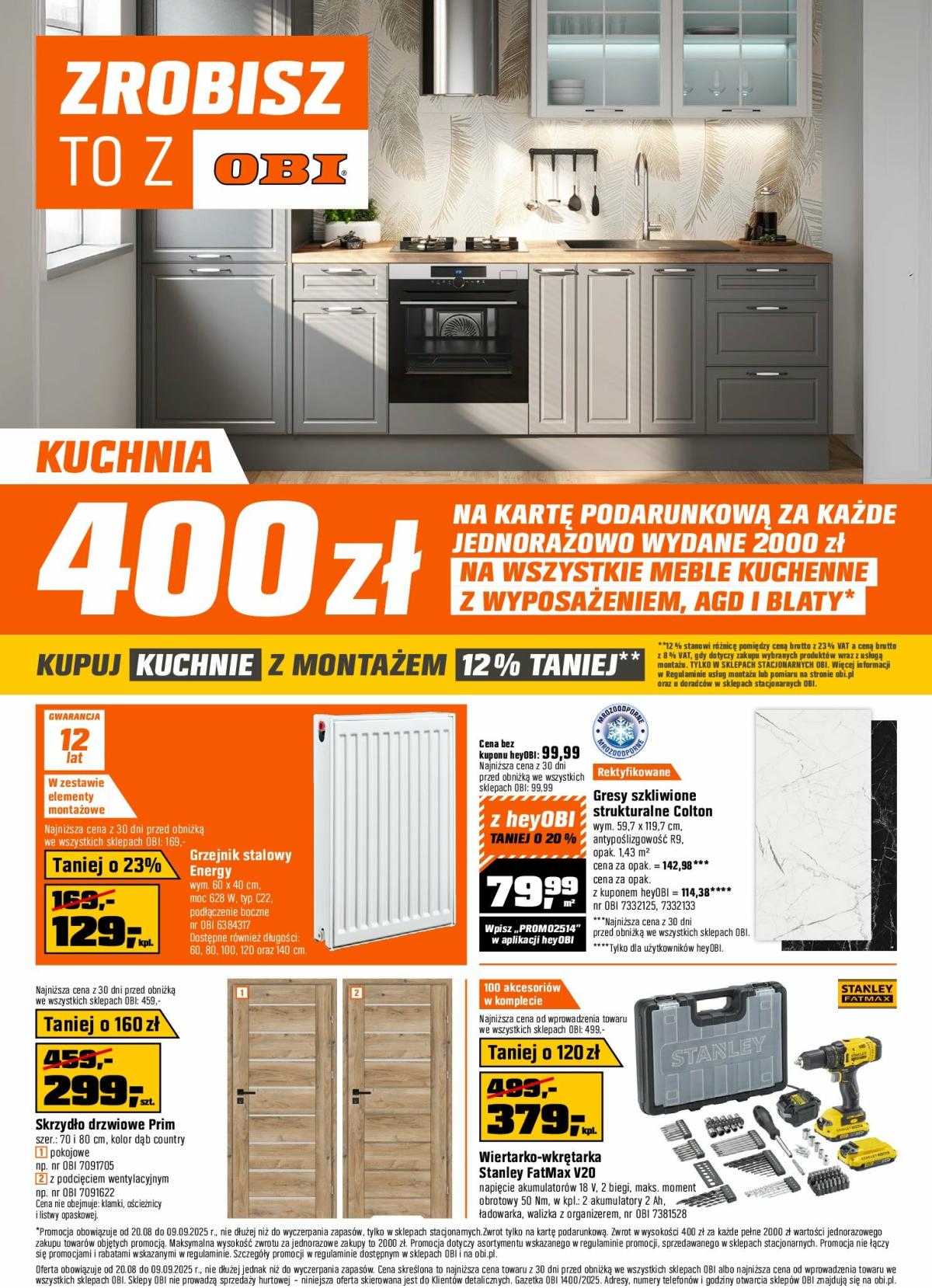 Gazetka OBI - ważna od 20.08. do 09.09.