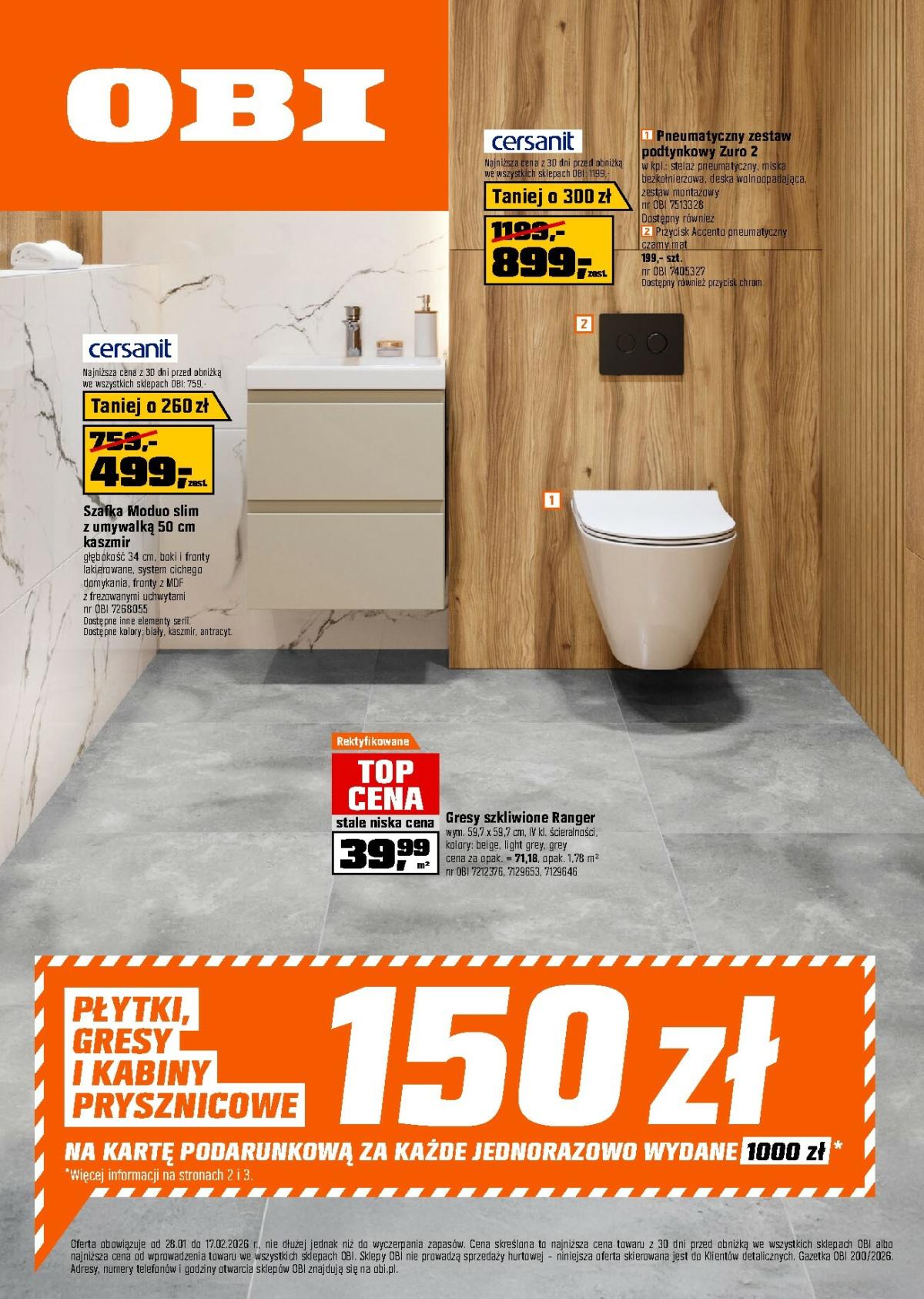 Gazetka OBI - ważna od 28.01. do 17.02.