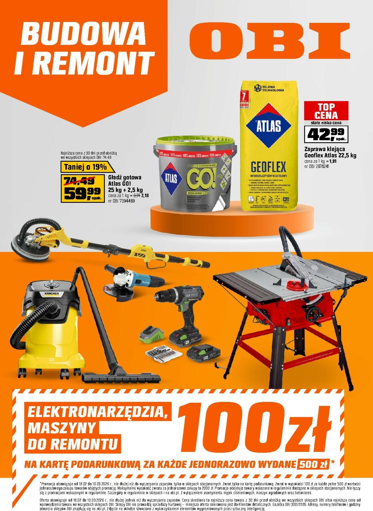 Gazetka OBI - ważna od 18.02.2026 do 10.03.2026