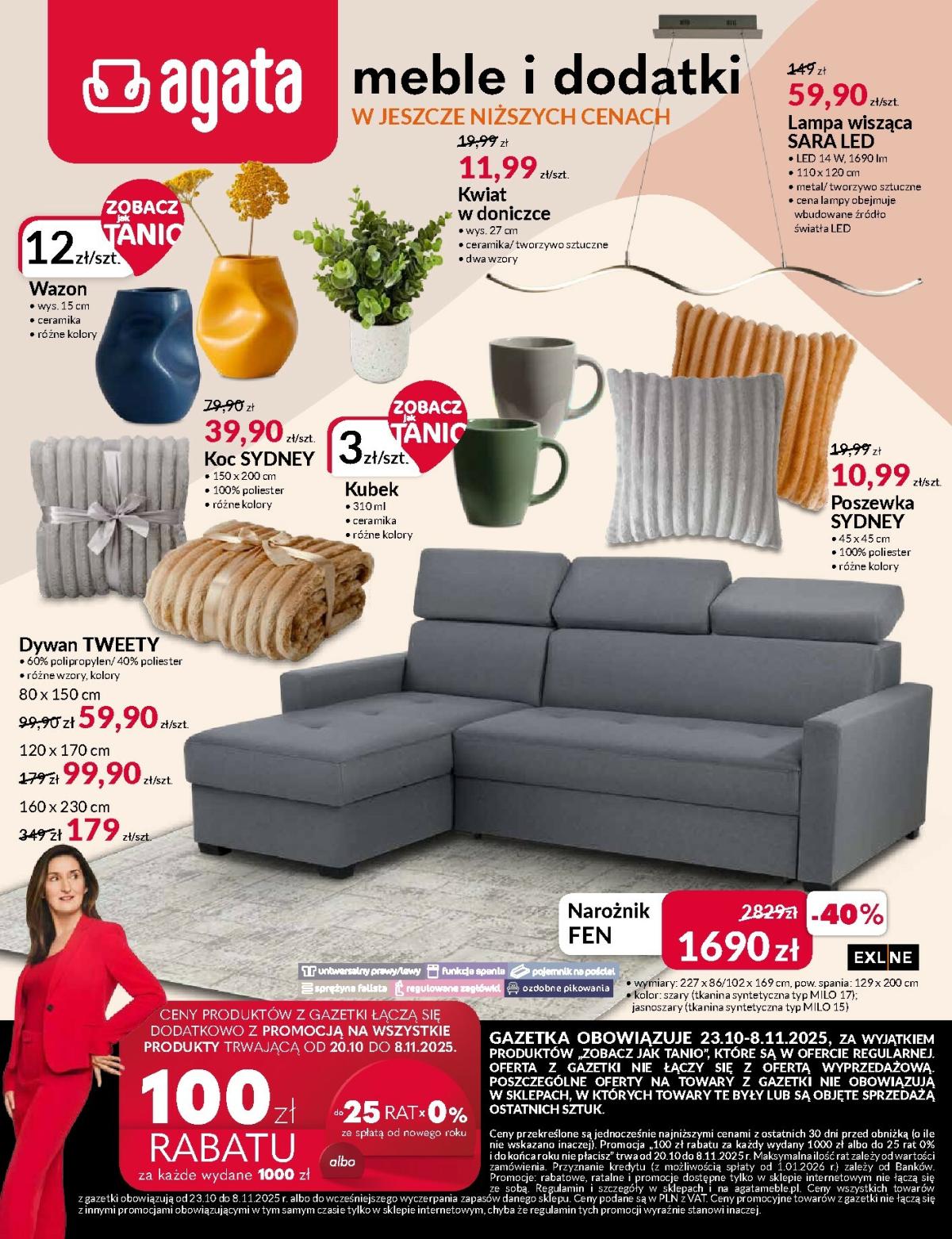 Gazetka Agata Meble - ważna od 22.10. do 08.11.