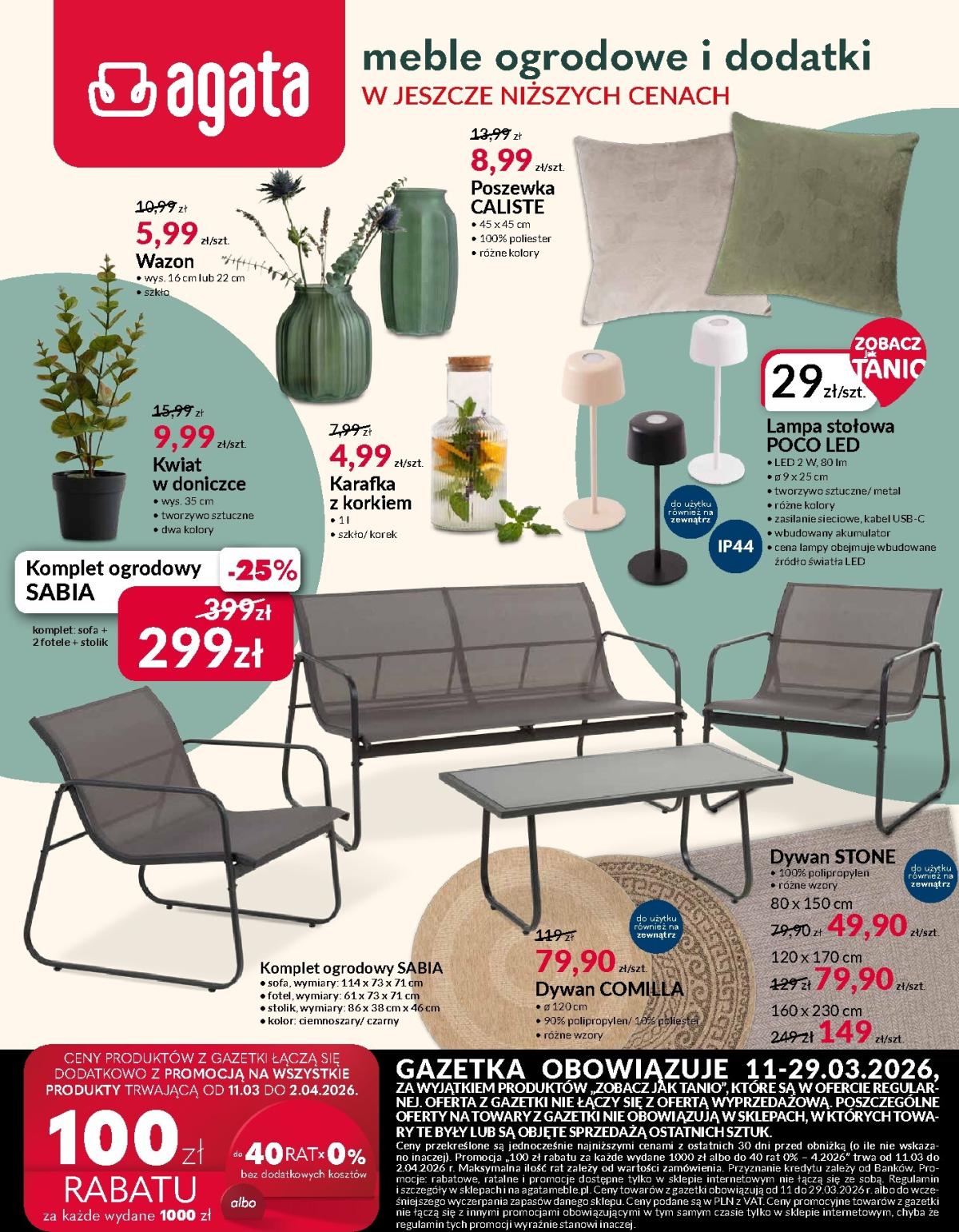 Gazetka Agata Meble - ważna od 11.03.2026 do 29.03.2026