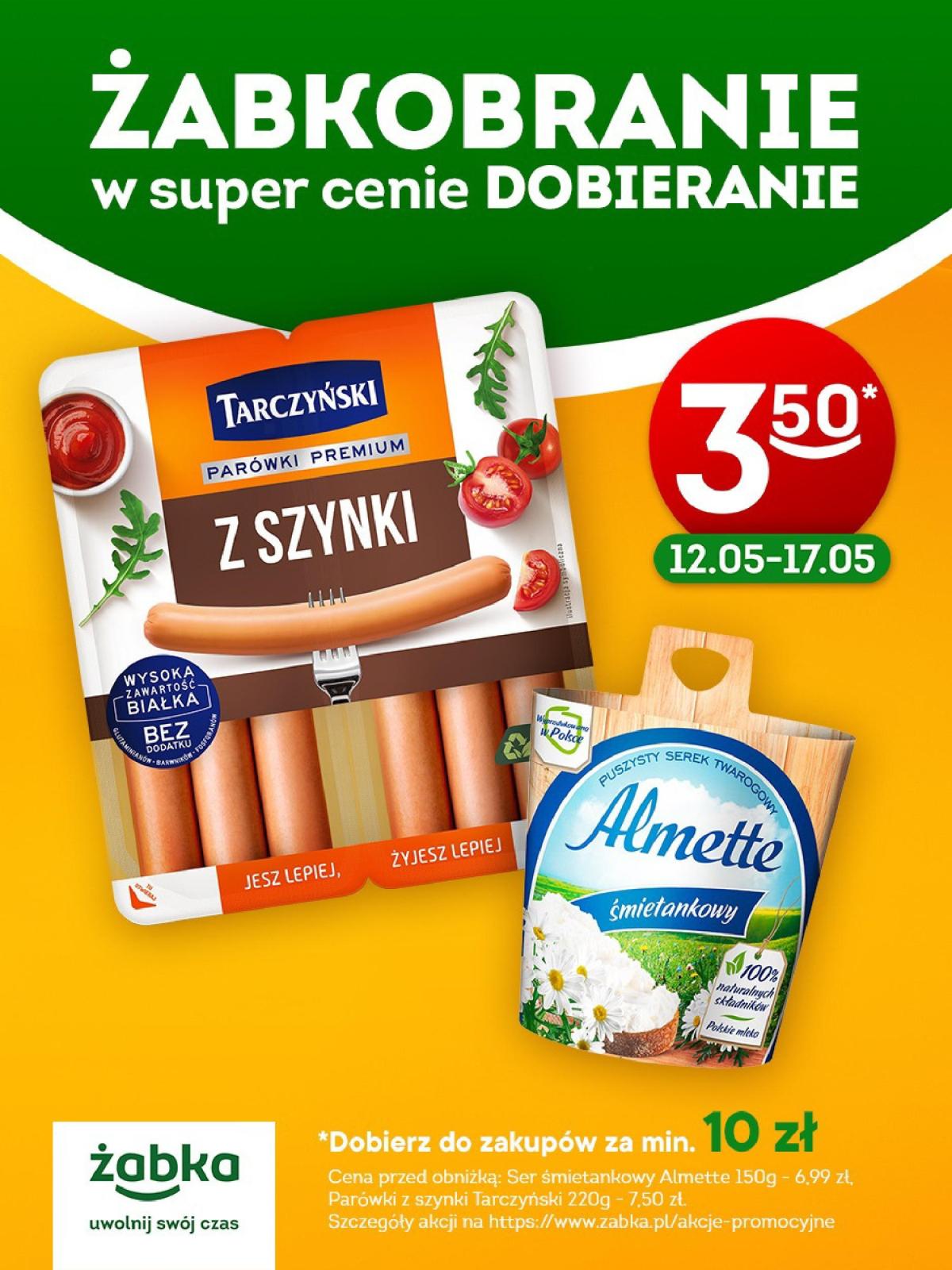 Żabka - Parówki i Almette gazetka ważna od 11.05. - 17.05.