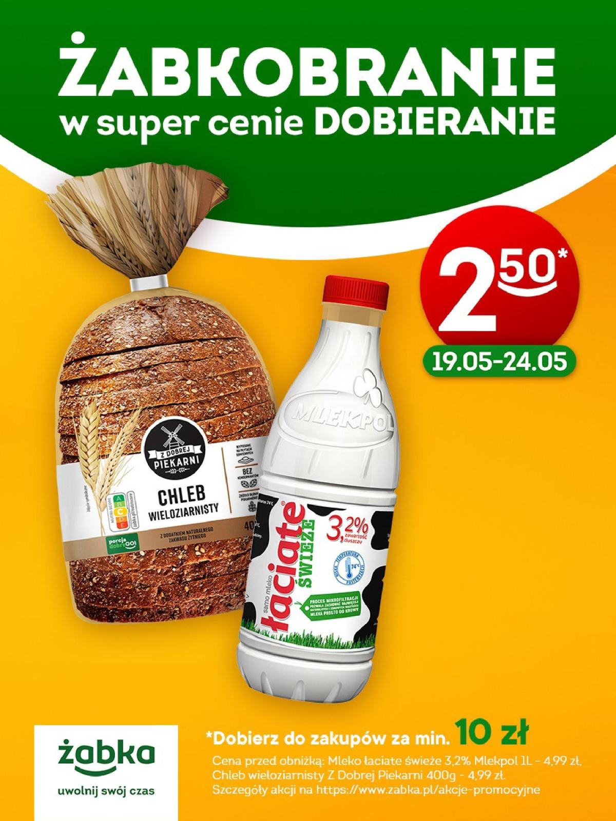 Żabka - Mleko i chleb gazetka ważna od 18.05. - 24.05.