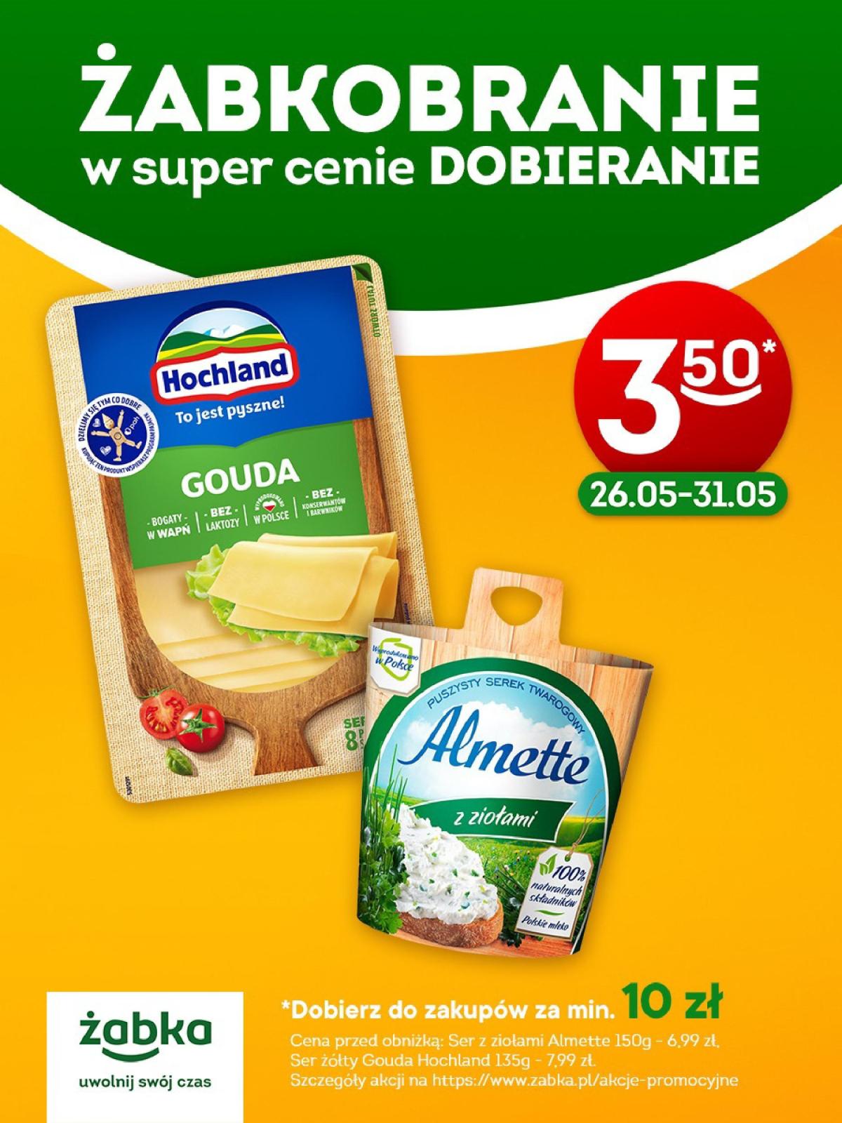 Żabka - Ser gouda i ser Almette gazetka ważna od 25.05. - 31.05.