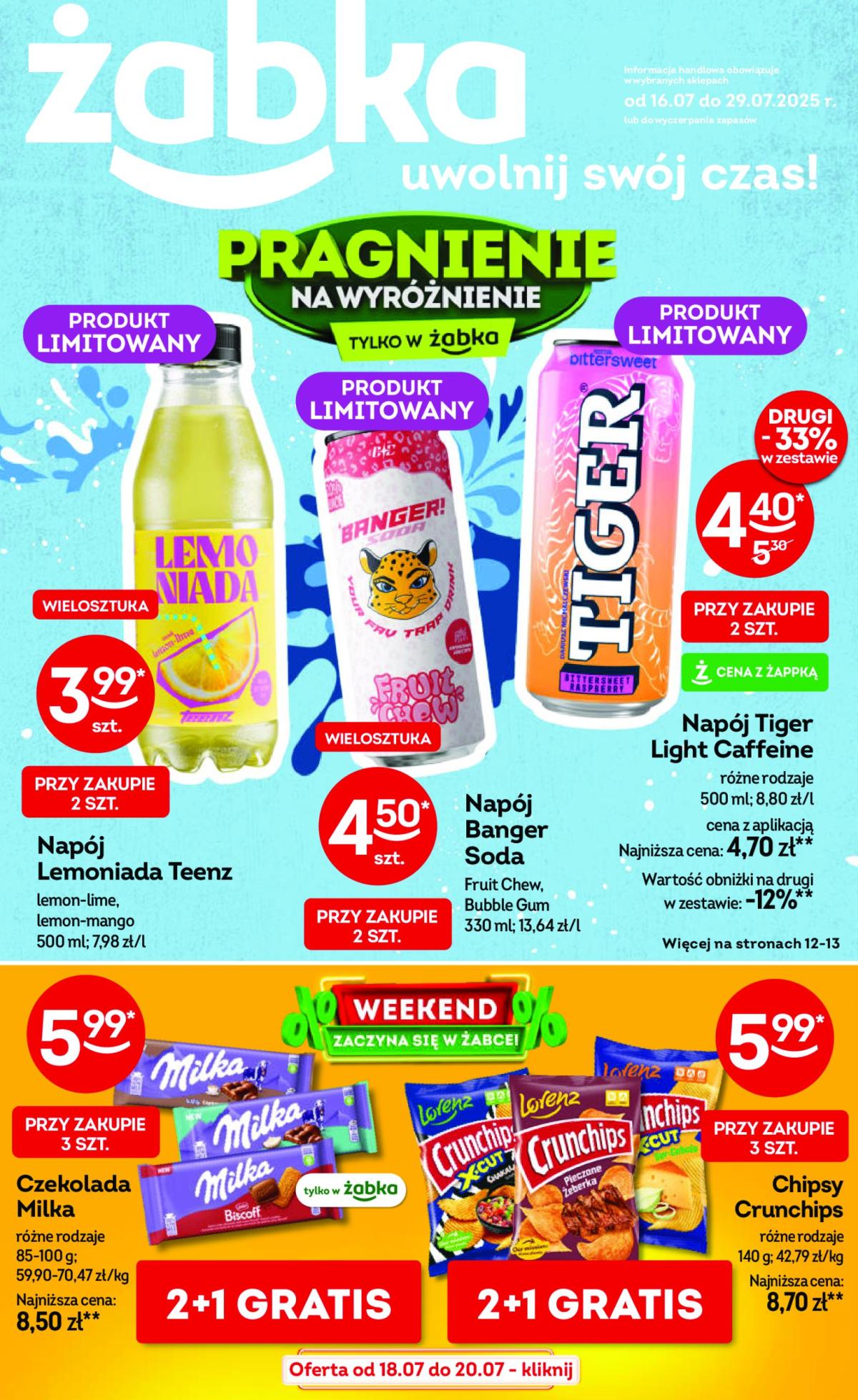 Gazetka Żabka ważna od 16.07. - 29.07.