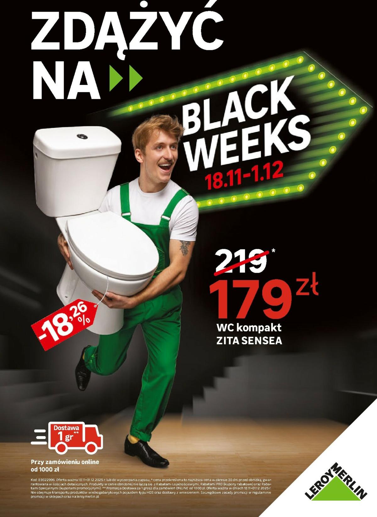 Gazetka Leroy Merlin - Black Weeks - ważna od 18.11. do 01.12.