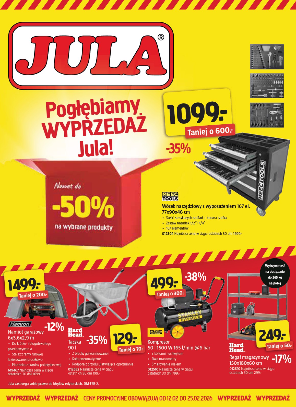 Gazetka Jula - Wyprzedaż - ważna od 12.02.2026 do 25.02.2026