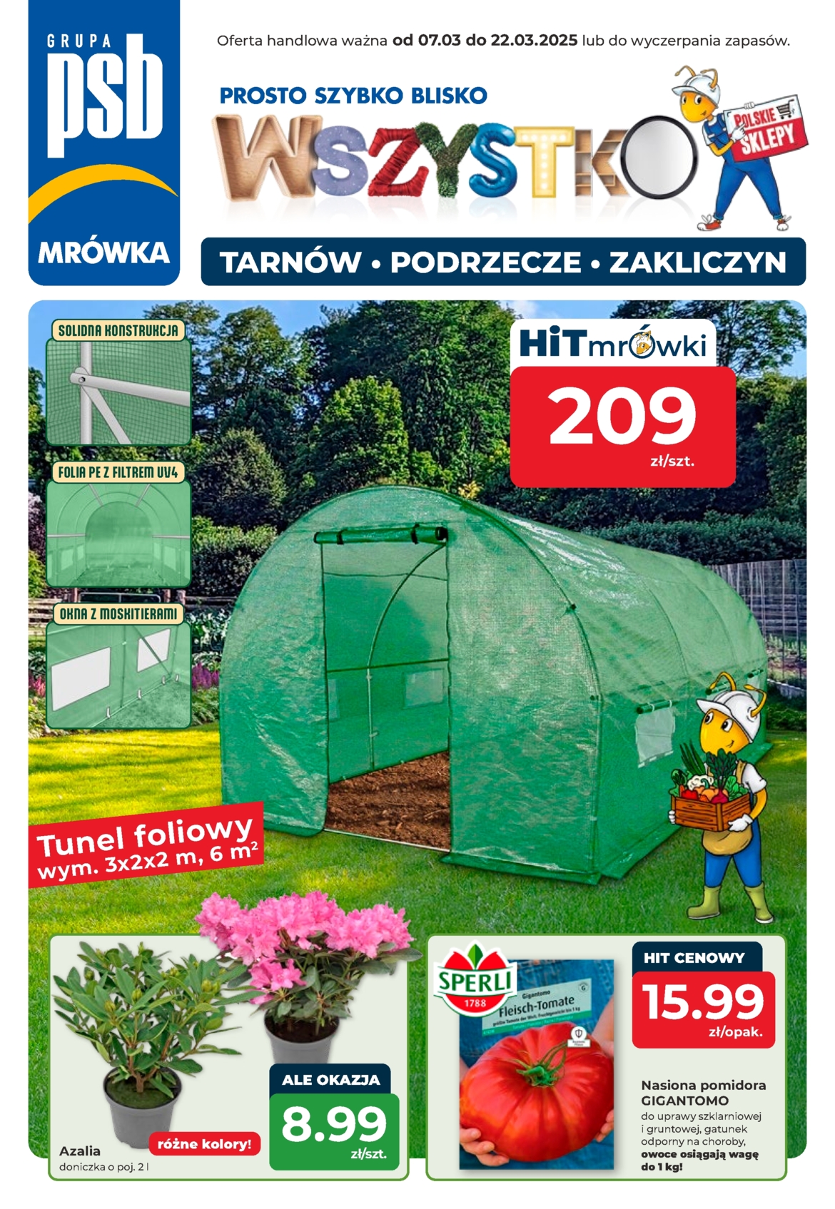 Mrówka - Tarnów, Podegrodzie, Zakliczyn gazetka ważna od 07.03. - 22.03.