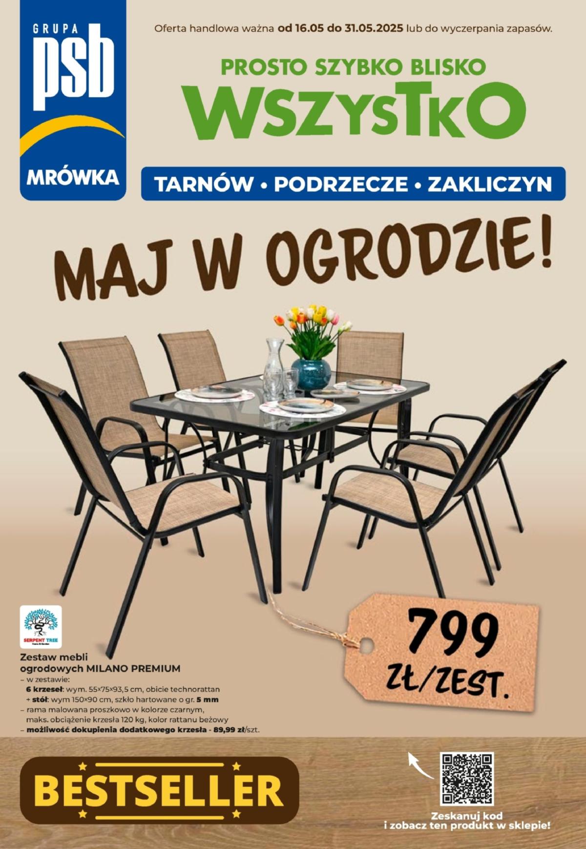 Mrówka - Tarnów, Zakliczyn, Podrzecze gazetka ważna od 16.05. - 31.05.