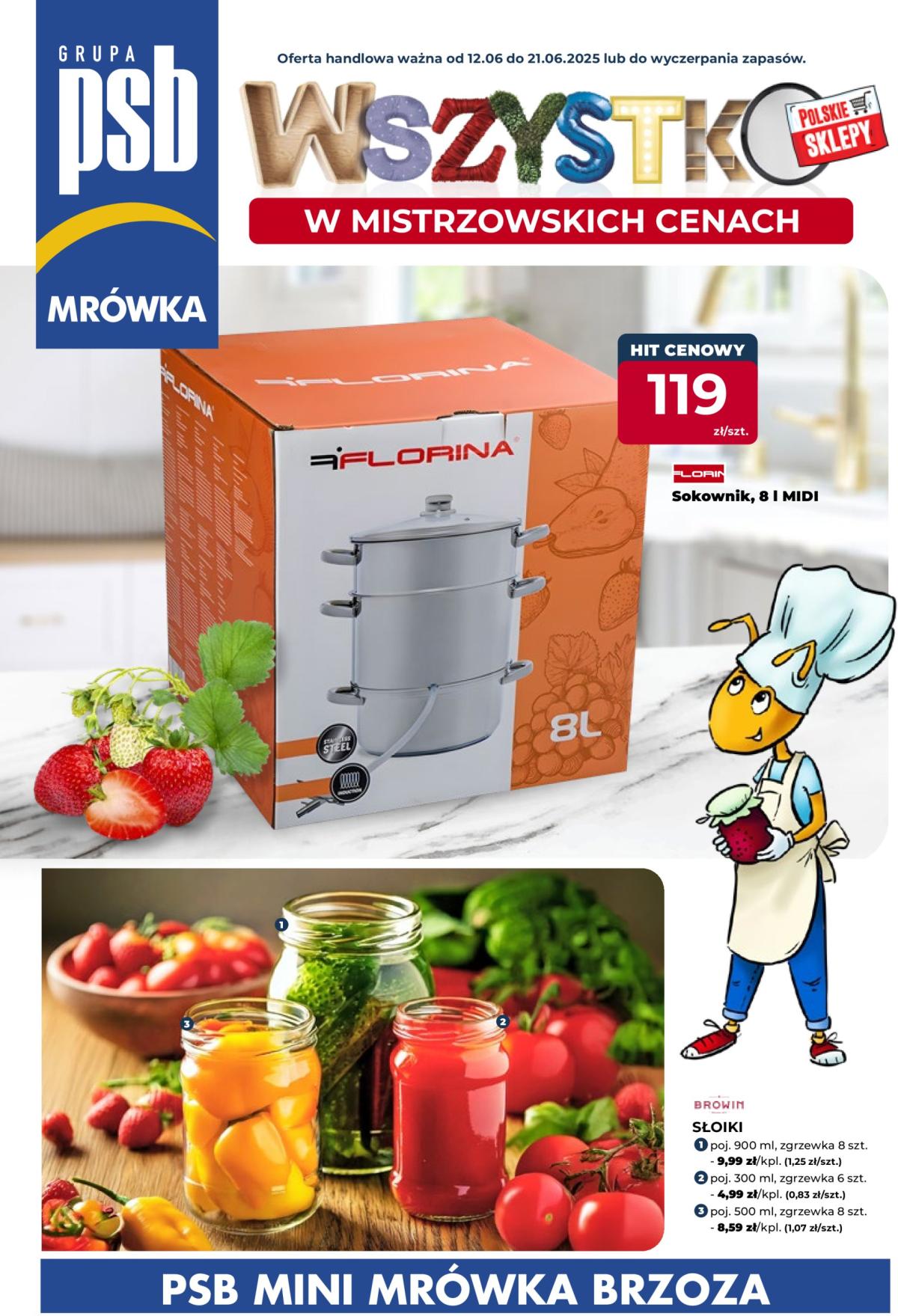 Gazetka Mrówka - Brzoza ważna od 12.06. - 21.06.