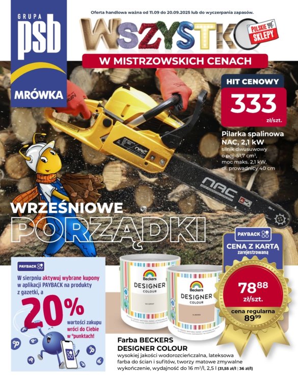 Gazetka Mrówka - ważna od 11.09. do 20.09.