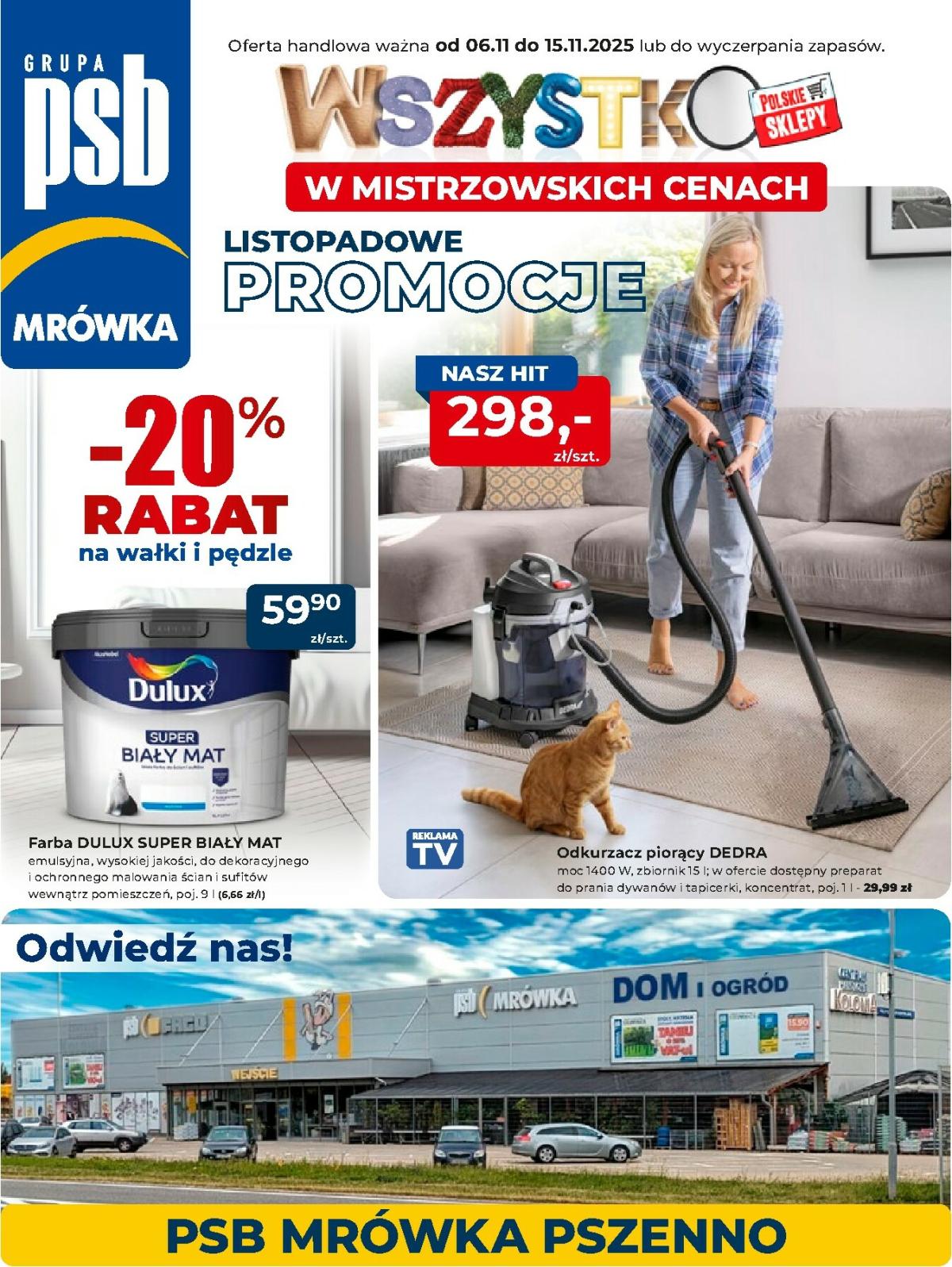 Gazetka Mrówka - Pszenno - ważna od 06.11. do 15.11.